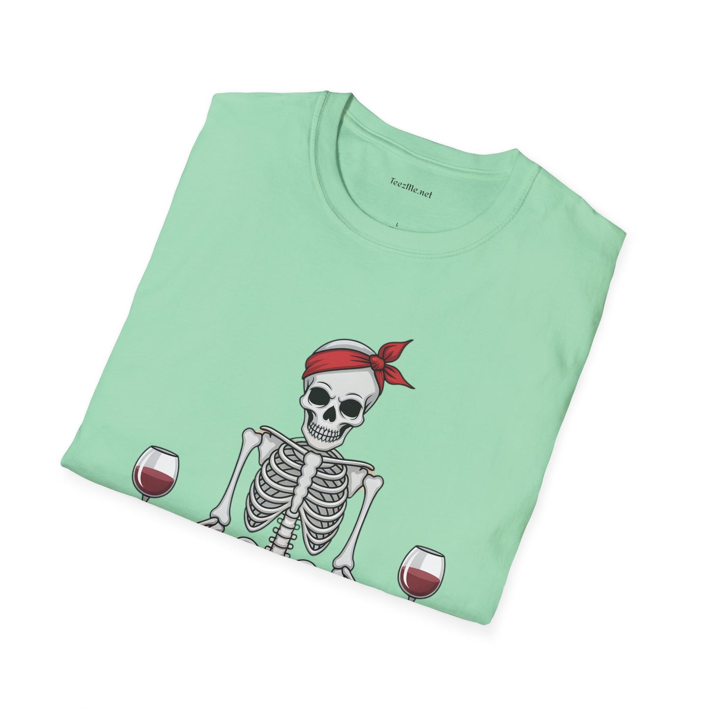 Namaste Skeleton - Unisex Softstyle T-Shirt 100% Cotton Graphic