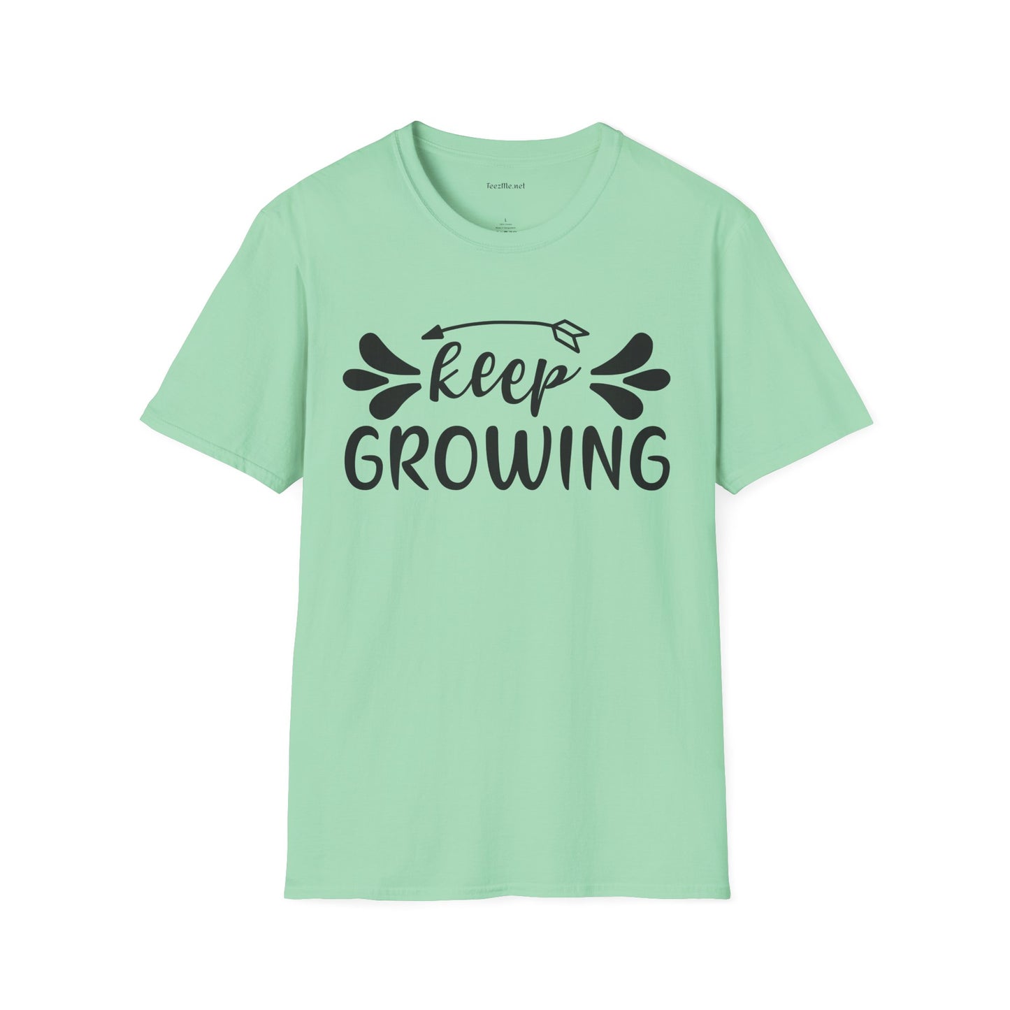 Keep Growing 03 Unisex Soft Style T-Shirt 100% Cotton Graphic