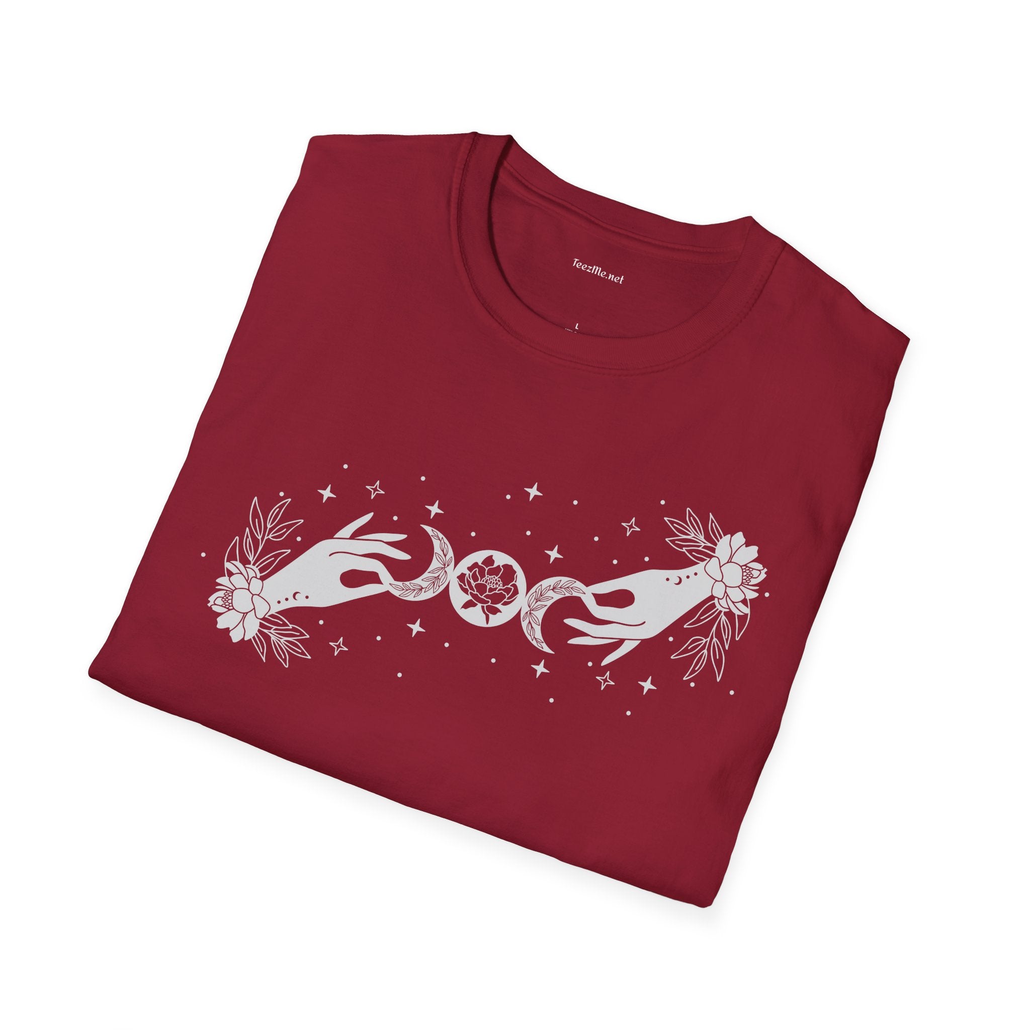 BOHO Mystical Moon - Unisex Softstyle T-Shirt 100% Cotton Graphic
