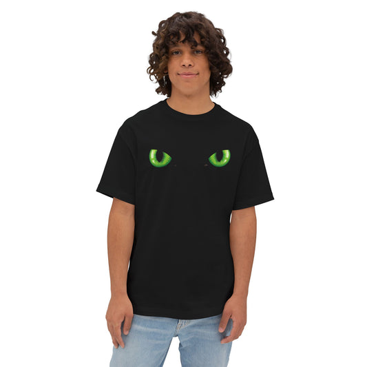 Green Cat Eyes - Unisex Oversized Boxy Tee