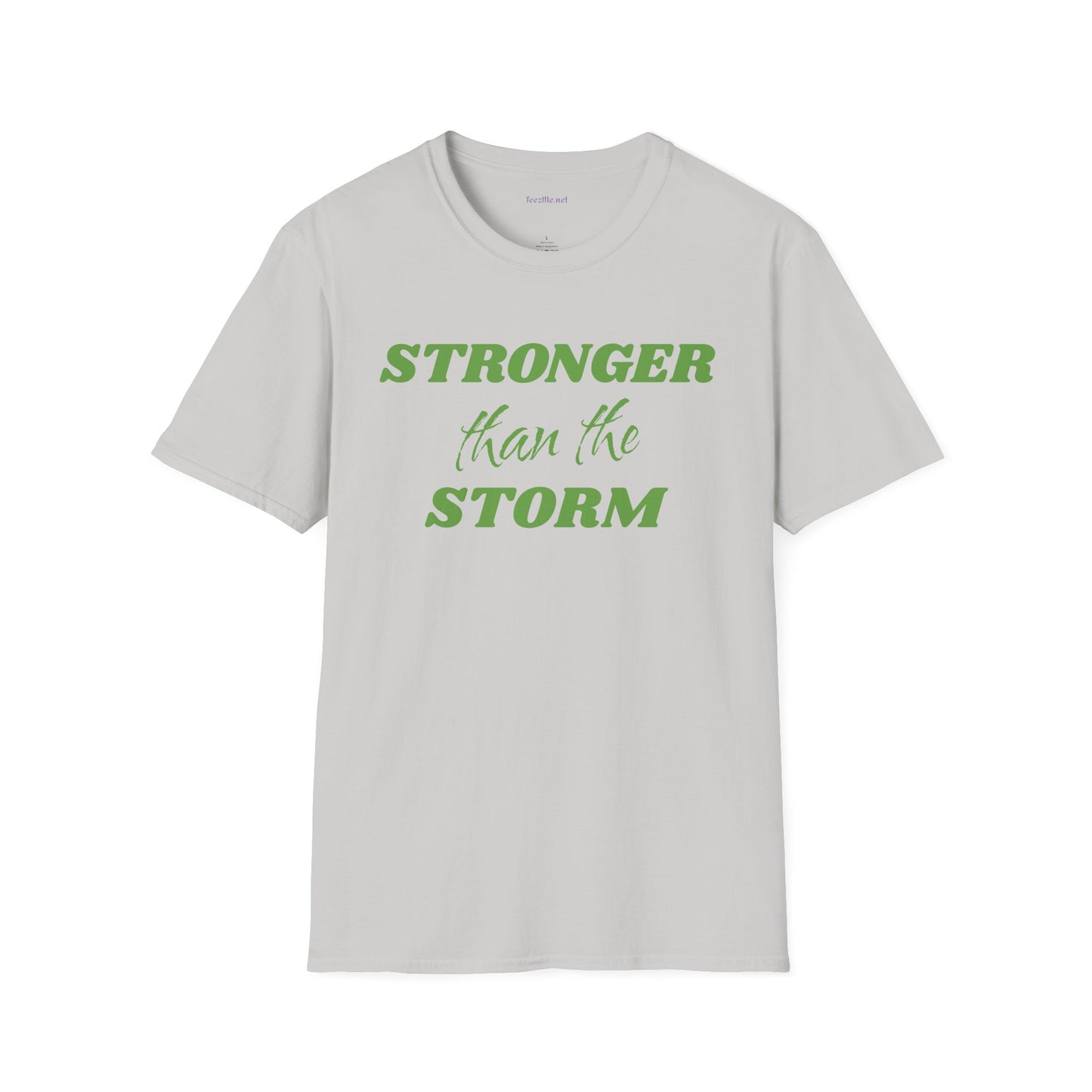 Stronger than the Storm Lymphoma Cancer Unisex Softstyle T-Shirt 100% Cotton Graphic