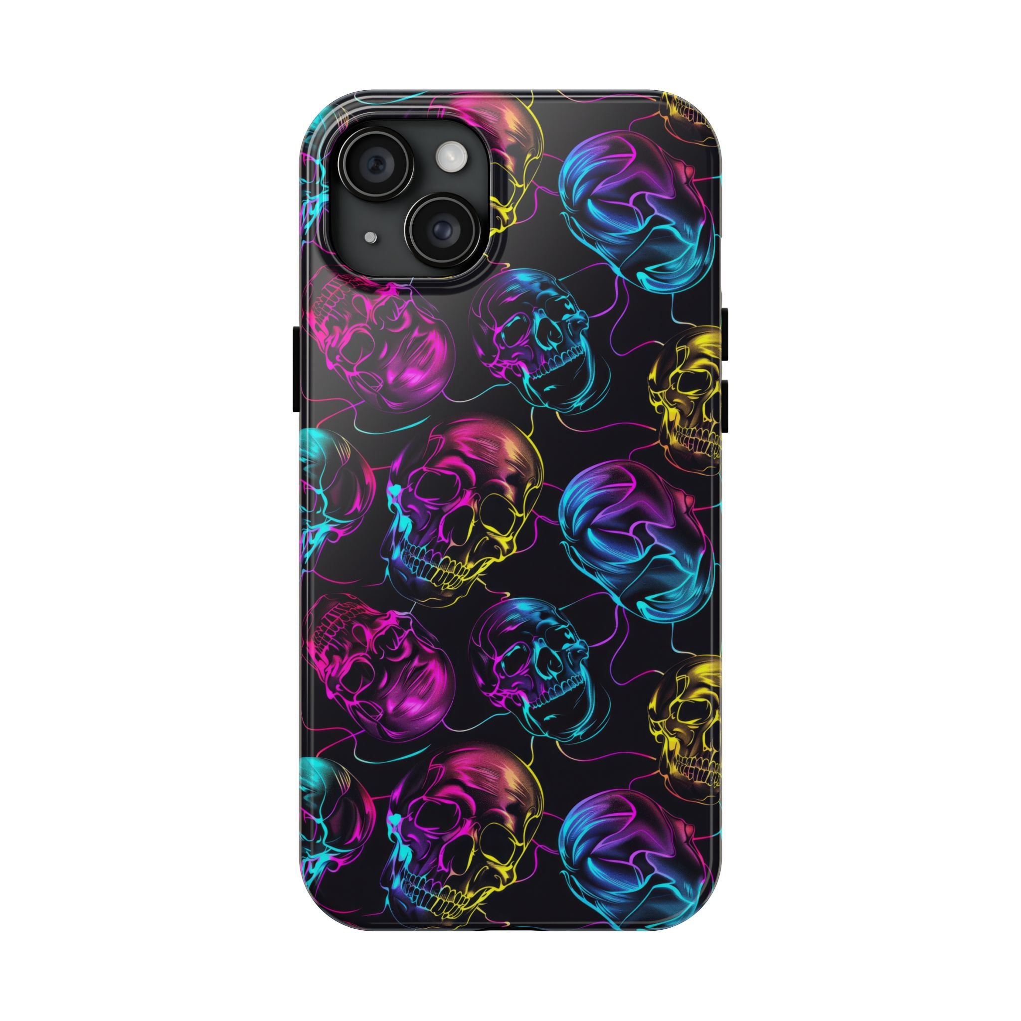 Neon Skull Cell Phone Case Tough Phone Cases
