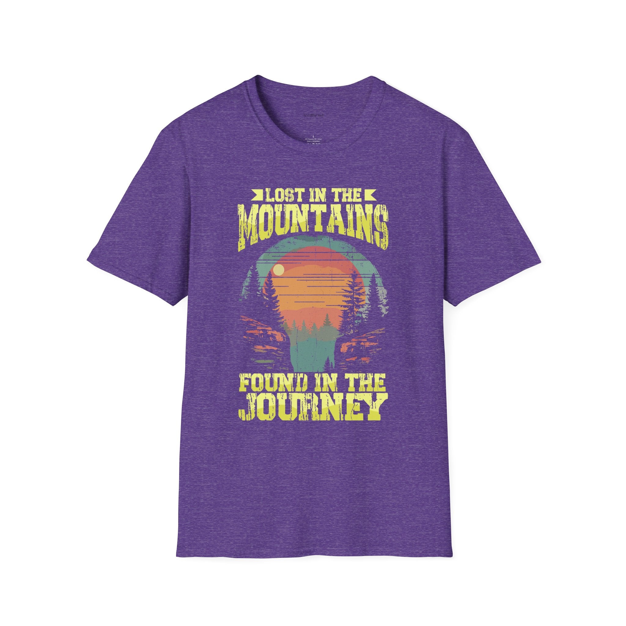 Lost in the Mountain - Unisex Softstyle T-Shirt 100% Cotton Graphic