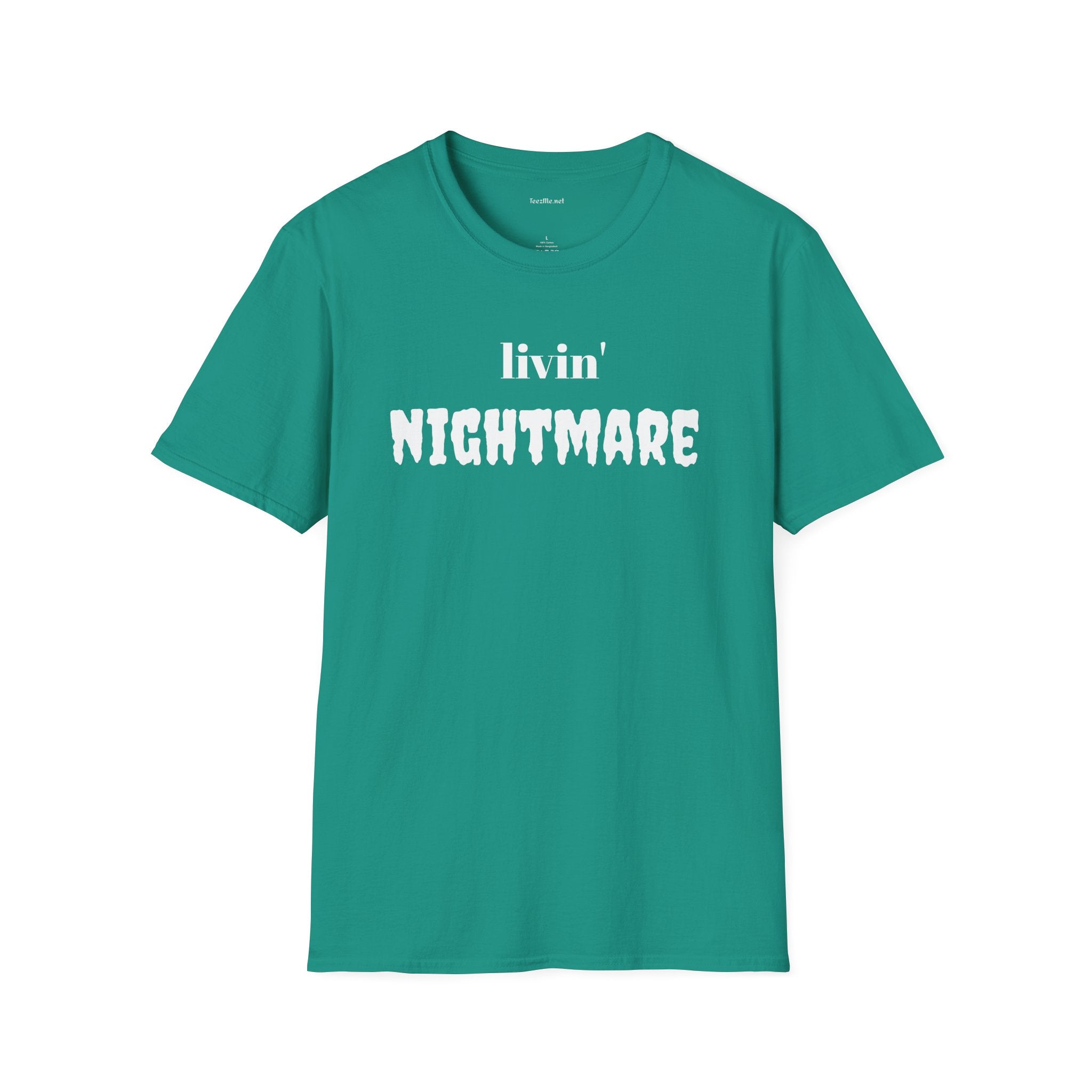livin' NIGHTMARE - Unisex Softstyle T-Shirt 100% Cotton Graphic