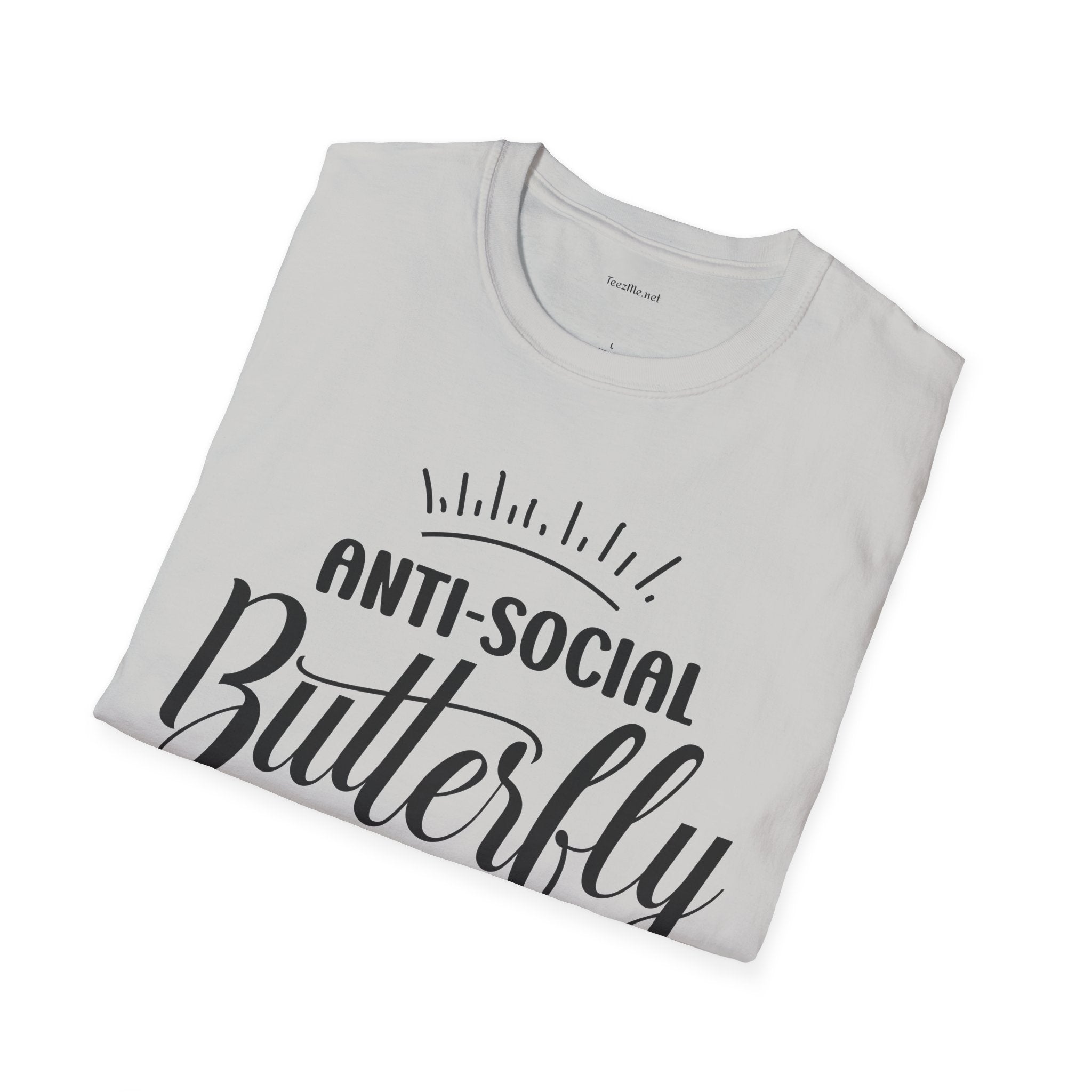 Anti-social Butterfly - Unisex Softstyle T-Shirt 100% Cotton Graphic