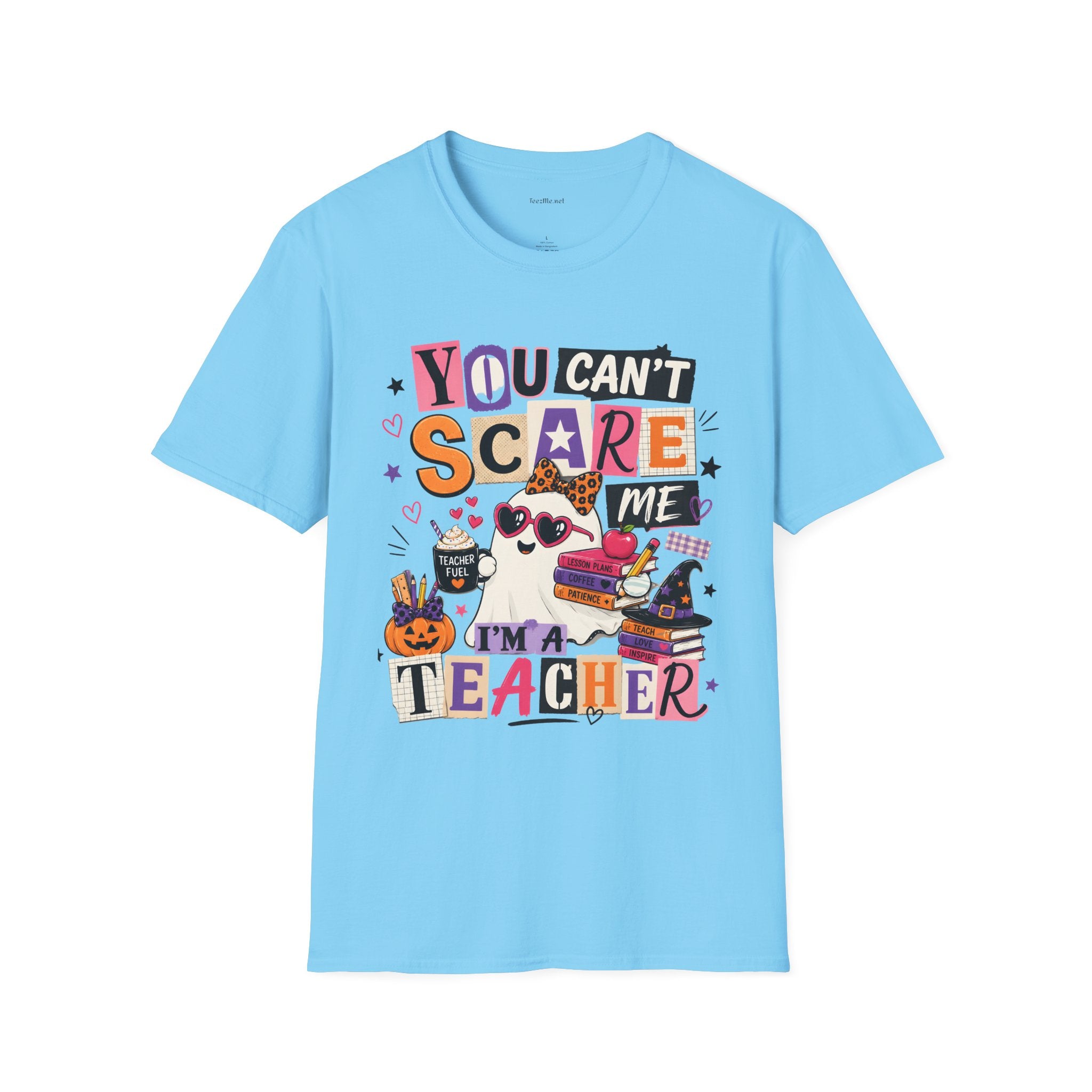 Teacher Halloween T-Shirt - "You Can't Scare Me, I'm a Teacher" Tee