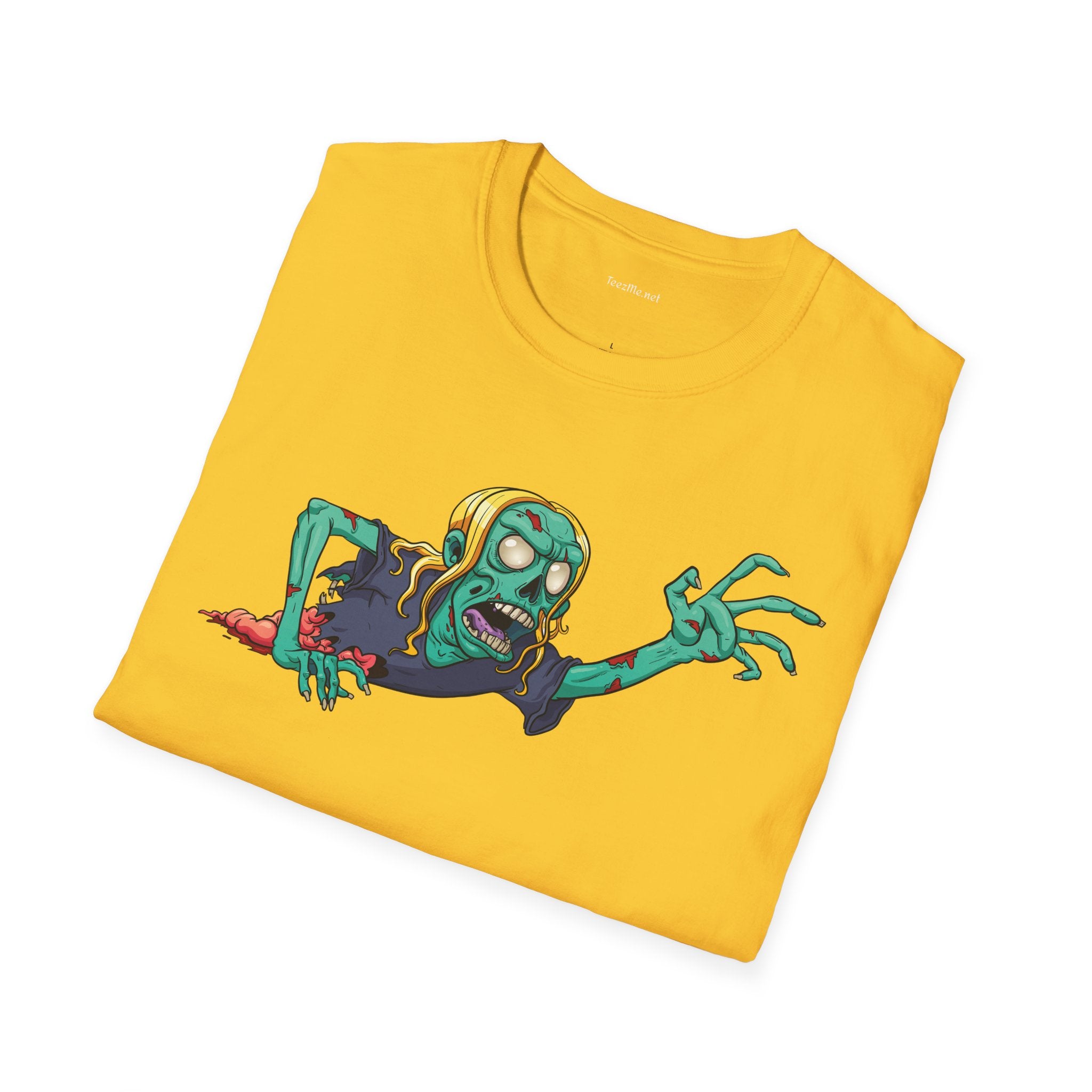 Zombie Grab - Unisex Softstyle T-Shirt 100% Cotton Graphic