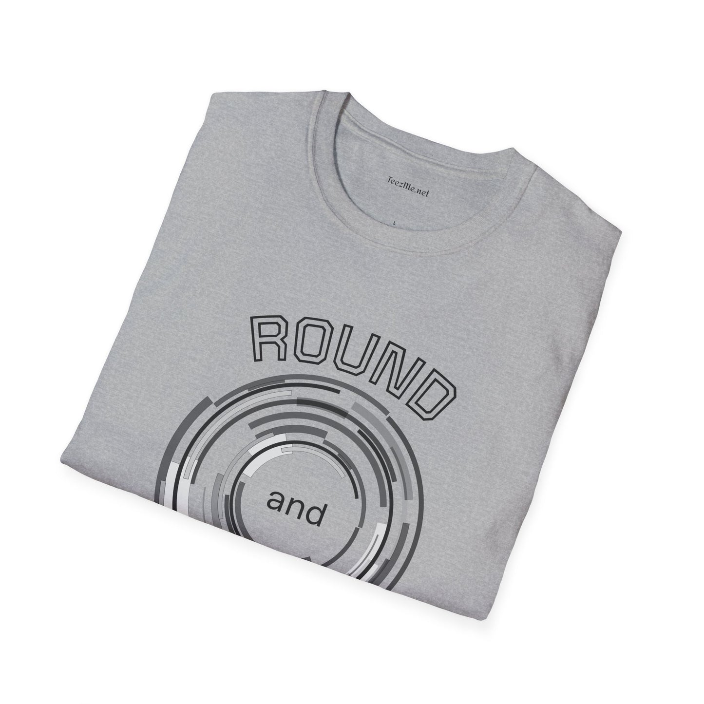 Round and Round - Unisex Softstyle T-Shirt 100% Cotton Graphic