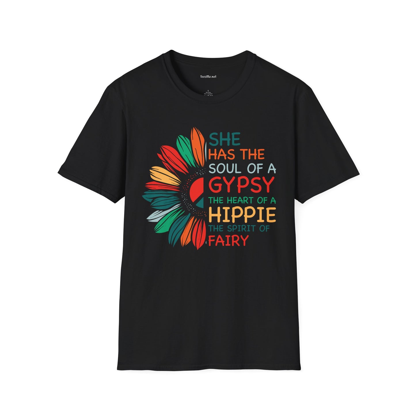 She has the Soul of a Gypsy Unisex Softstyle T-Shirt 100% Cotton Graphic