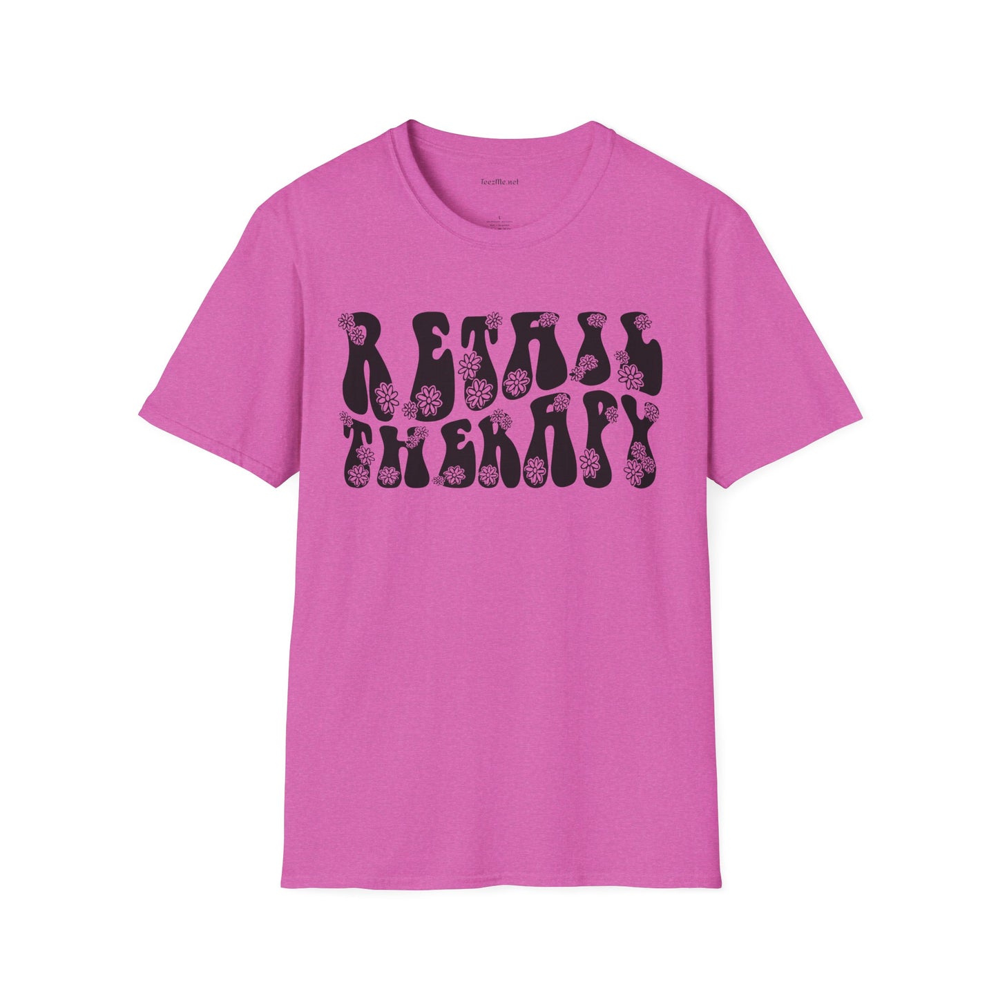 Retail Therapy Retro Unisex Softstyle T-Shirt 100% Cotton Graphic