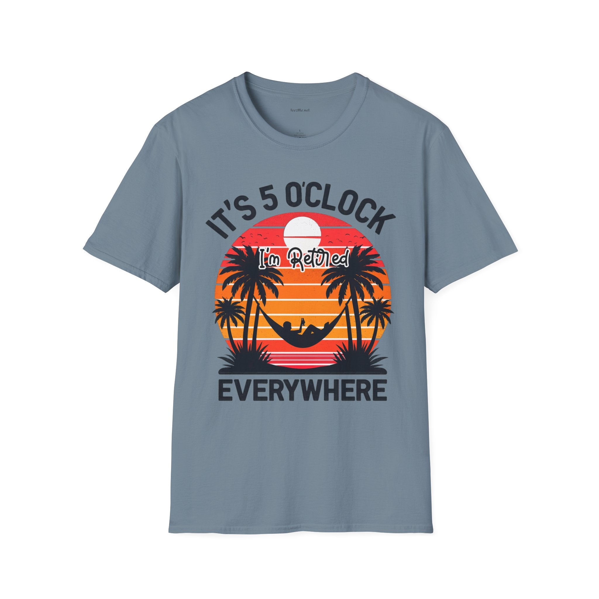 Retired - It's 5 - Unisex Softstyle T-Shirt 100% Cotton Graphic