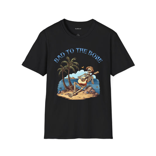 Bad to the Bone Unisex Softstyle T-Shirt 100% Cotton Graphic