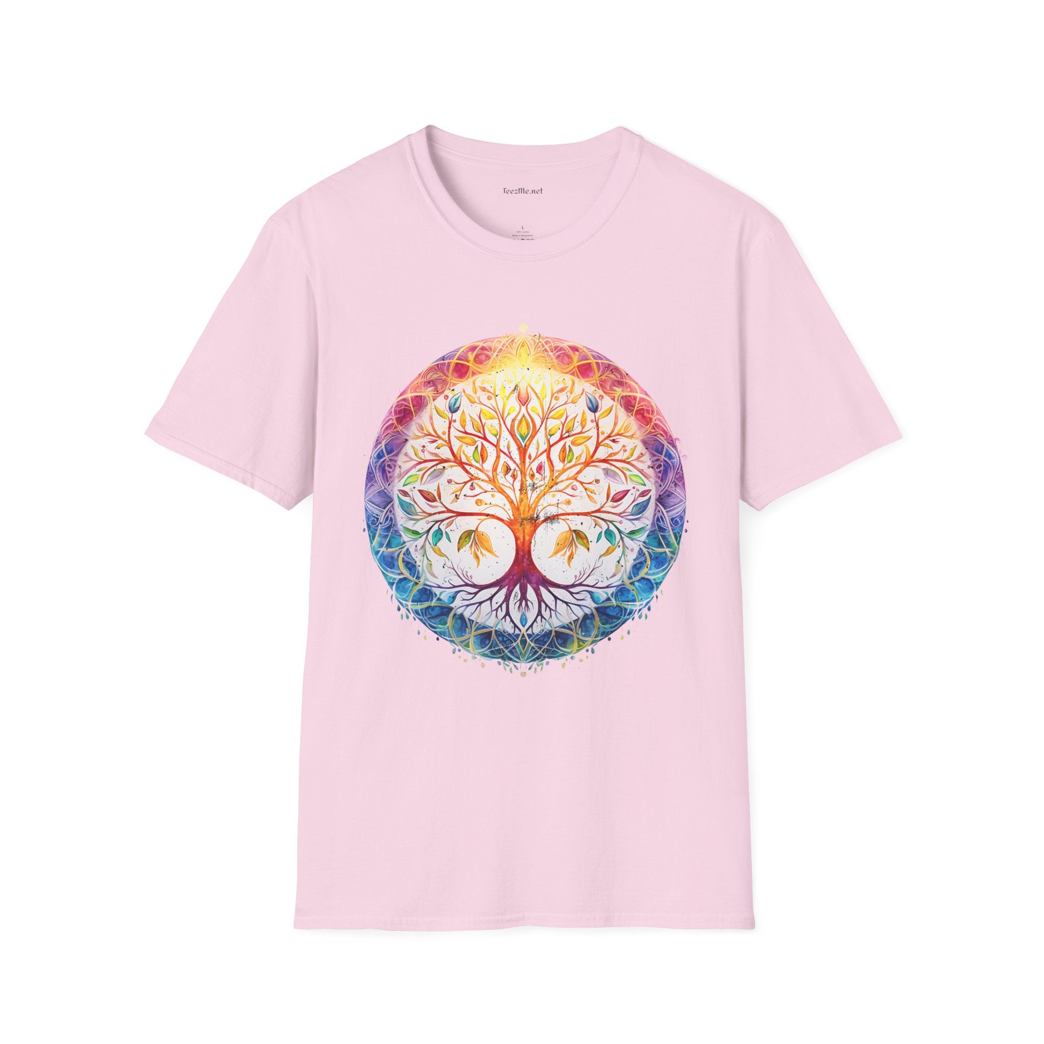 Mandala Tree - Unisex Softstyle T-Shirt 100% Cotton Graphic
