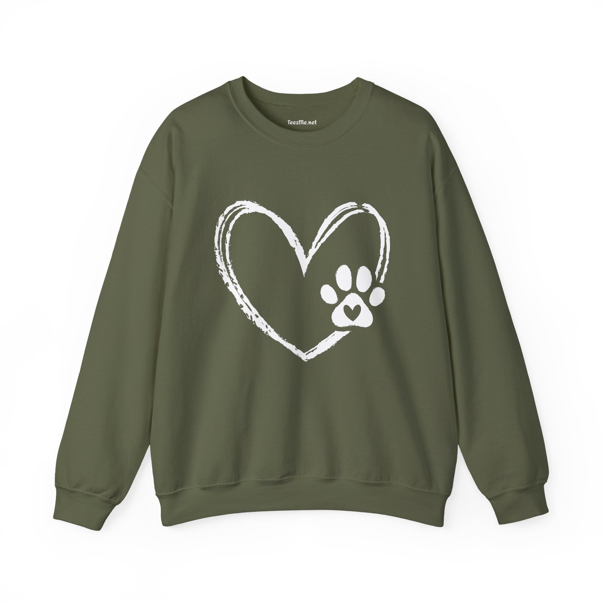 Paw Heart Unisex Heavy Blend™ Crewneck Sweatshirt