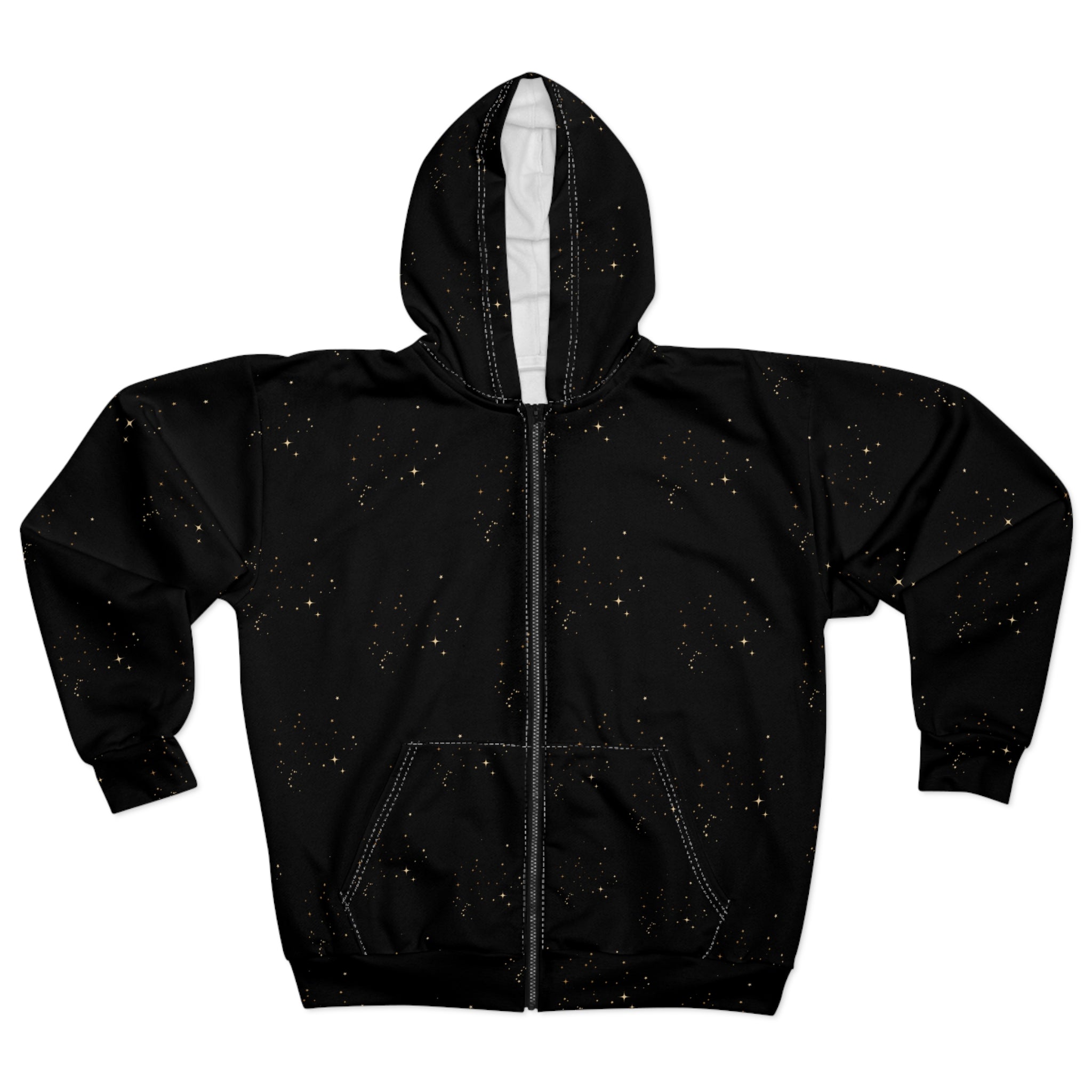 Stars Galore Unisex Zip Hoodie (AOP)