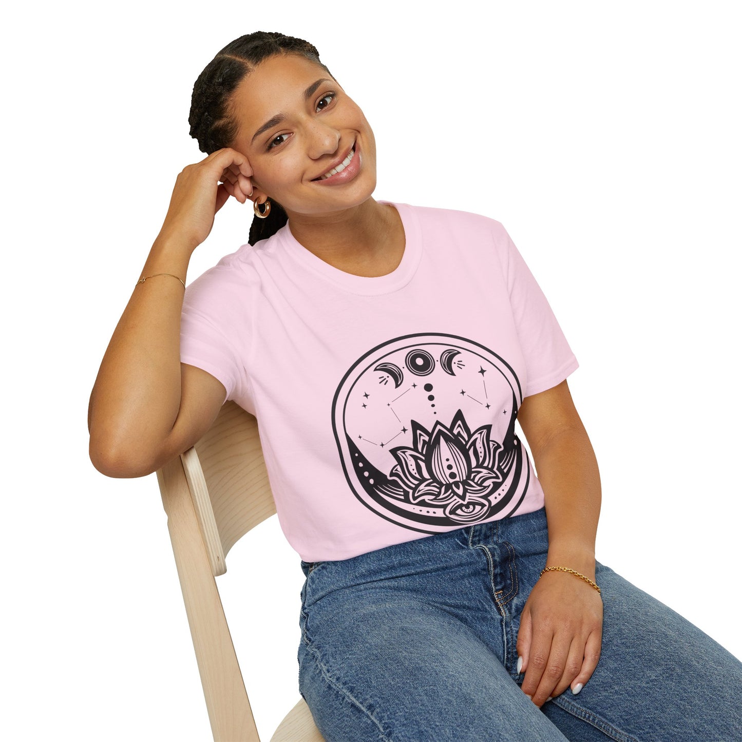 Moon Phase - Unisex Softstyle T-Shirt 100% Cotton Graphic