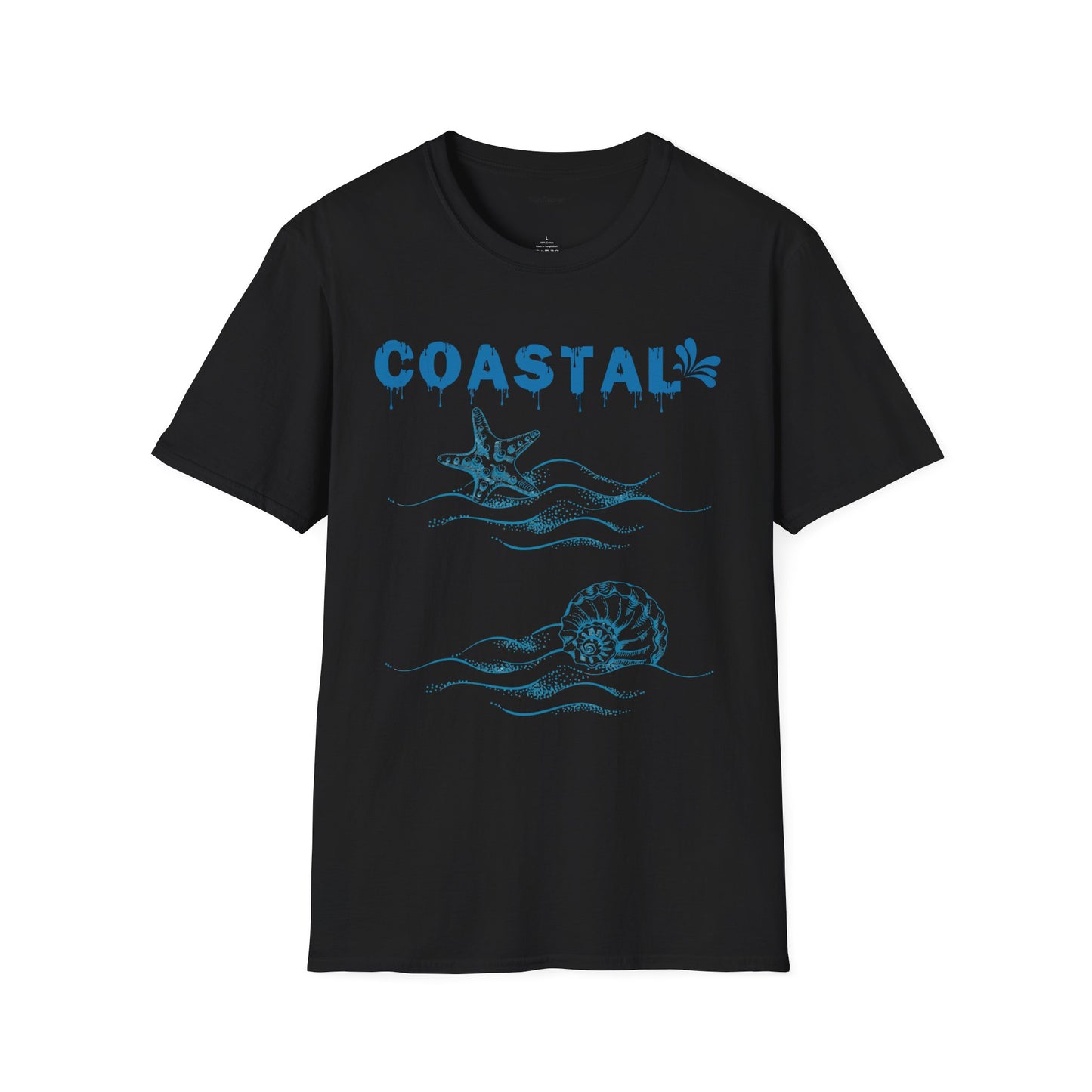 Coastal Unisex Softstyle T-Shirt 100% Cotton Graphic