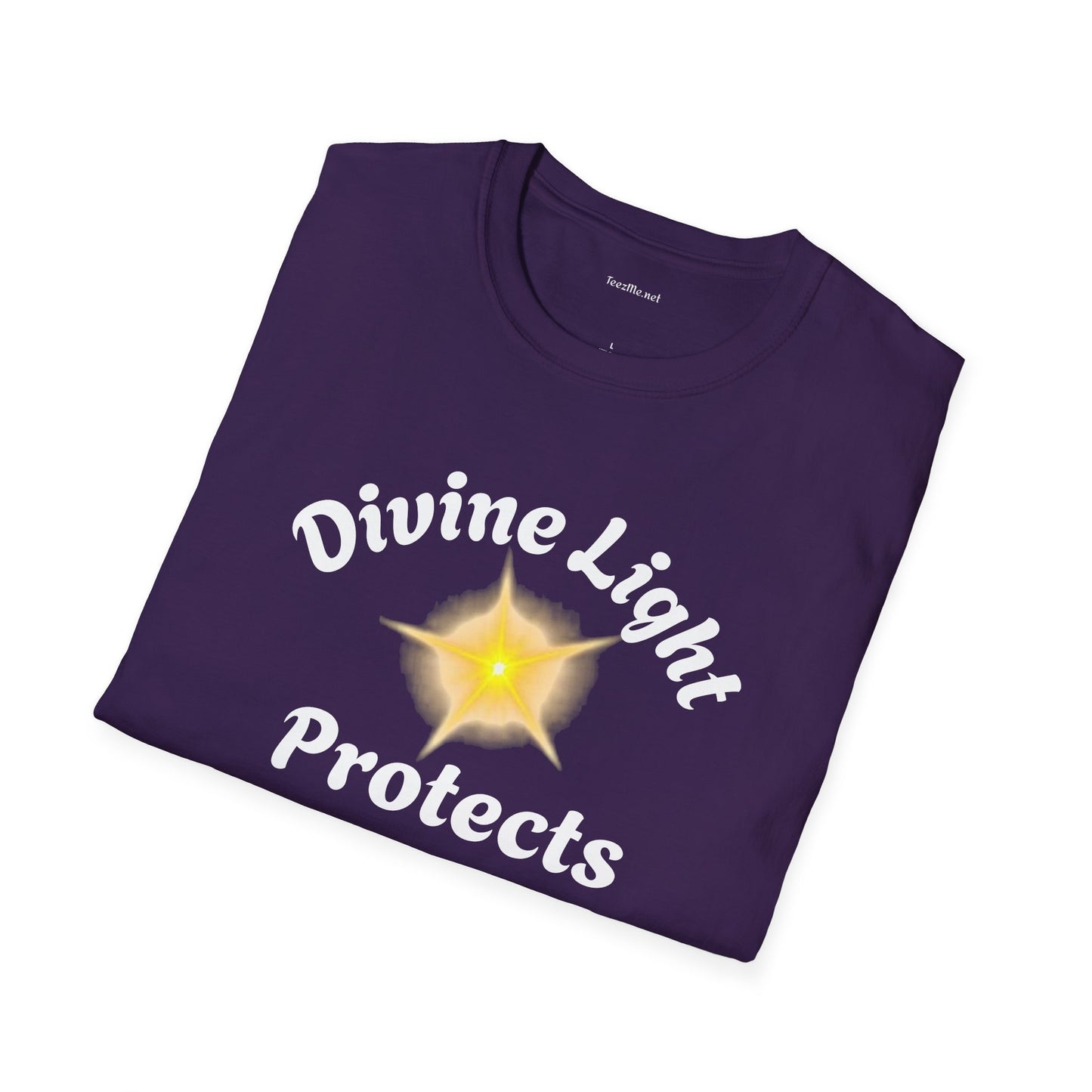 Divine Light Protects ME - Unisex Softstyle T-Shirt 100% Cotton Graphic