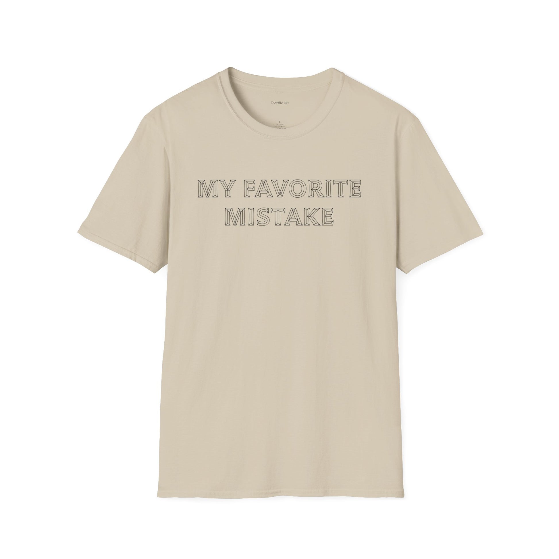My favorite mistake - Unisex Softstyle T-Shirt 100% Cotton Graphic