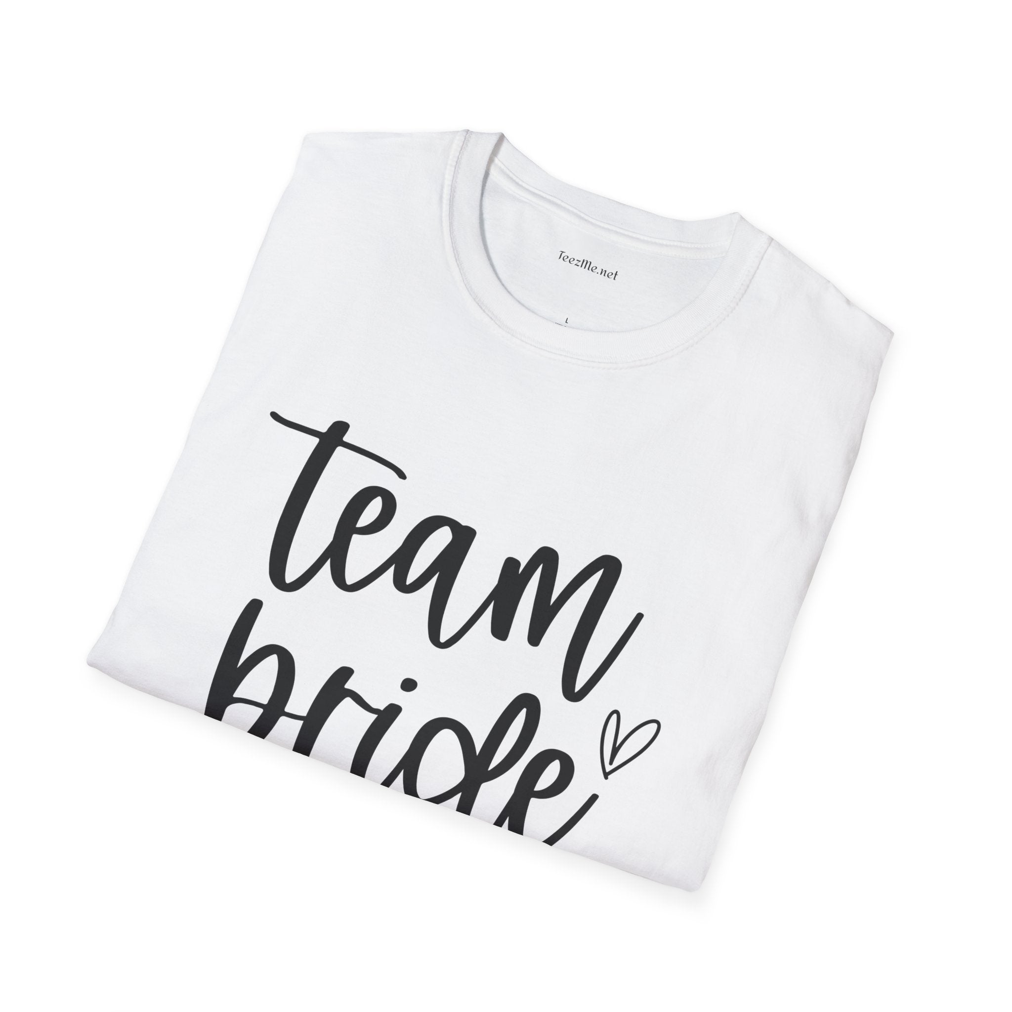 Team Bride Unisex Softstyle T-Shirt 100% Cotton Graphic Bridal Party