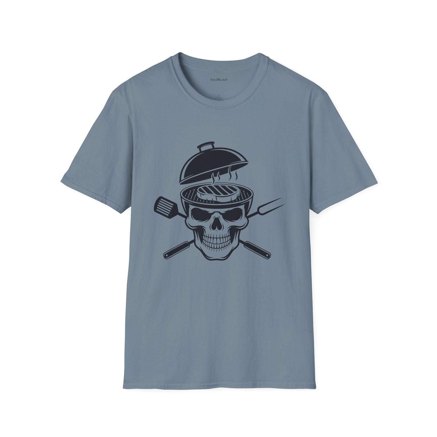 Grilling Skeleton Unisex Softstyle T-Shirt 100% Cotton Graphic