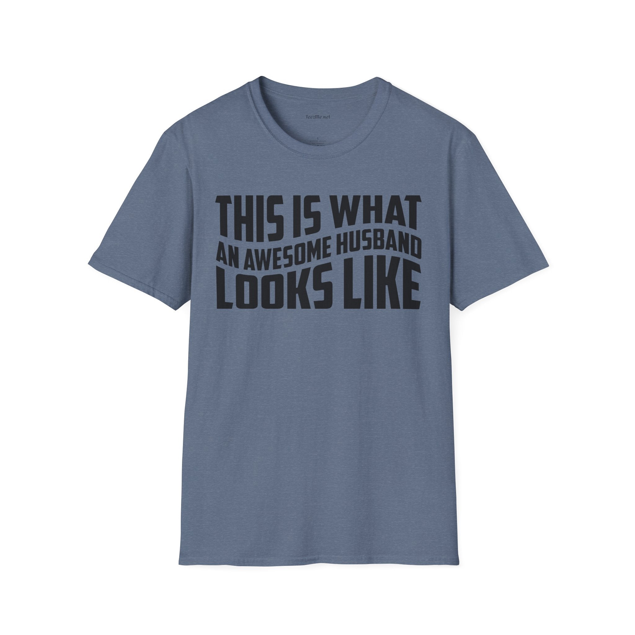 This Is What An Awesome Husband Looks Like Unisex Soft Style T-Shirt 100% Cotton Graphic
