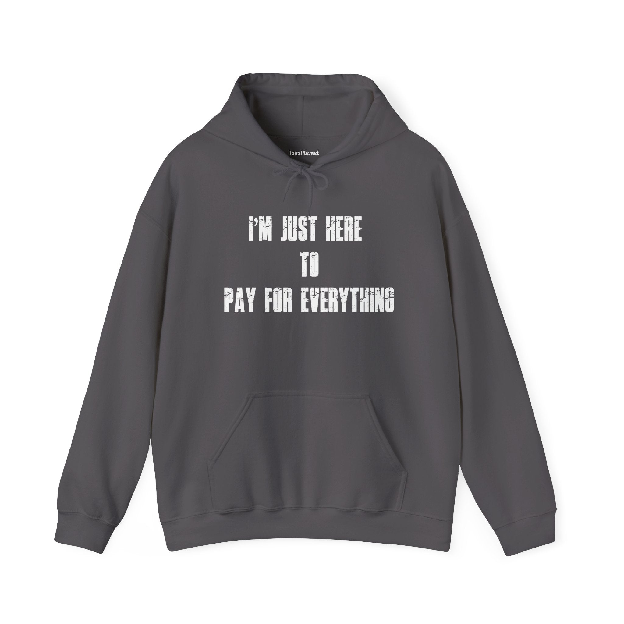 Hoodie — “I’m Just Here to Pay For Everything” Funny Statement Pullover
