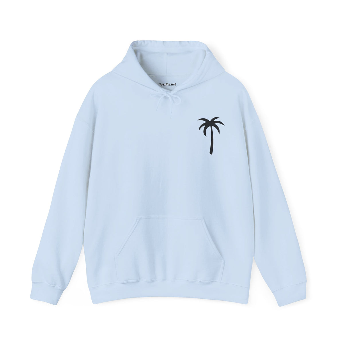 Salty Palm Hoodie — Coastal Script Beach Sweatshirt