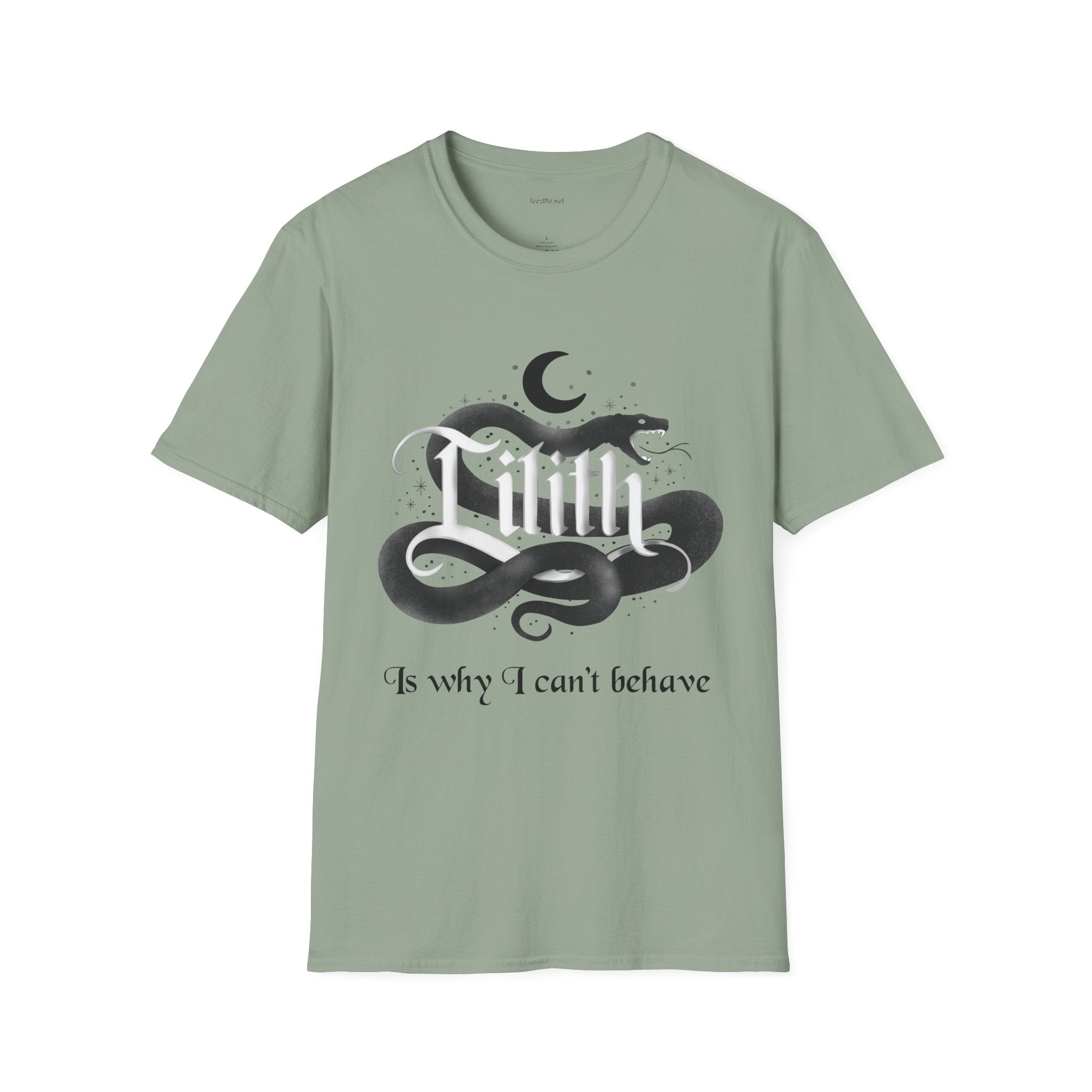 Lilith Is Why I Can't Behave Unisex Softstyle T-Shirt 100% Cotton Graphic