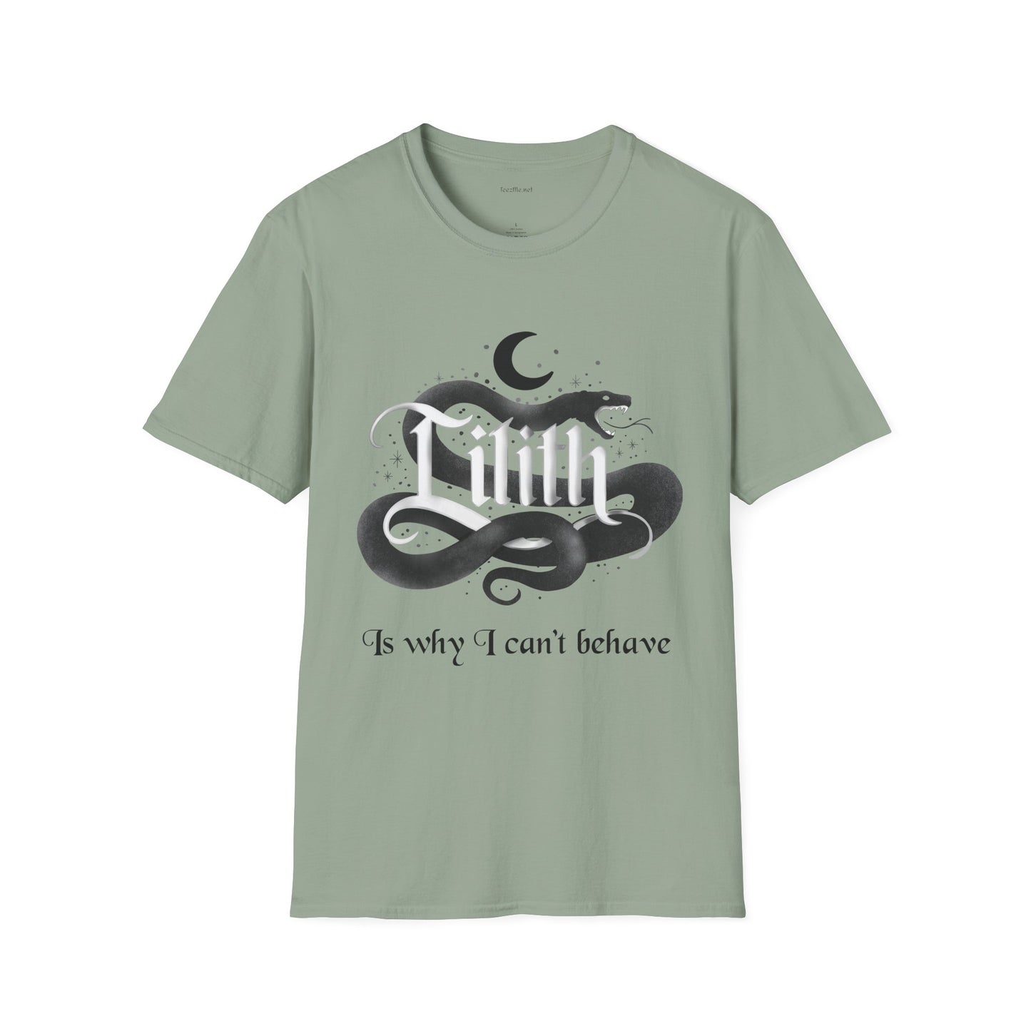 Lilith Is Why I Can't Behave Unisex Softstyle T-Shirt 100% Cotton Graphic