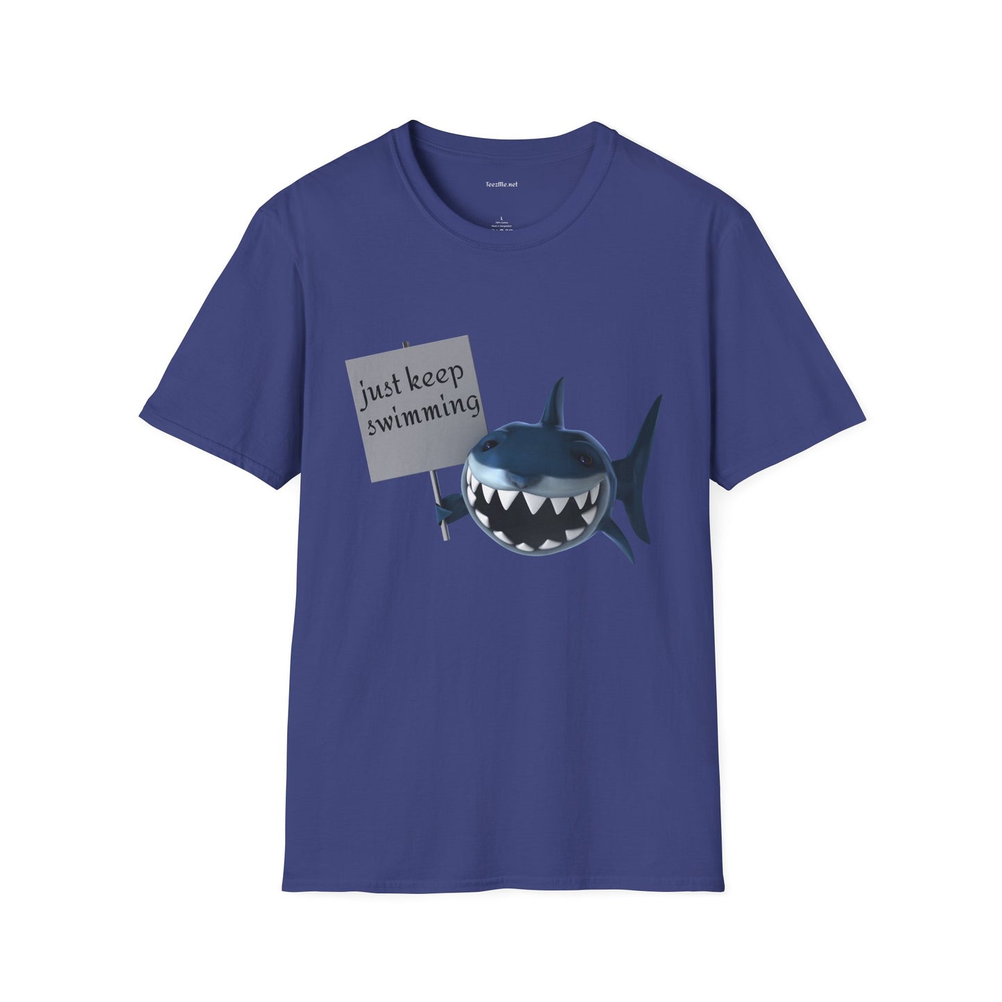 Just keep swimming - Unisex Softstyle T-Shirt 100% Cotton Graphic