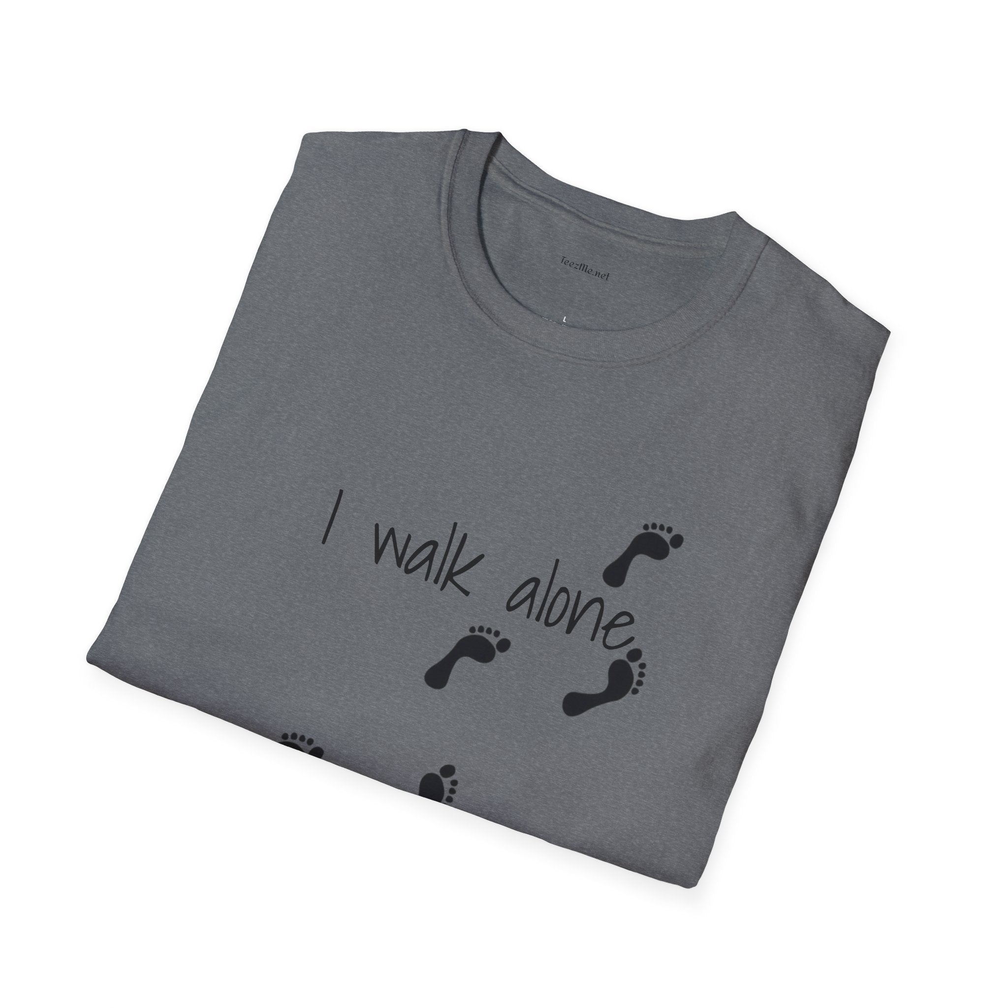 I walk alone - Unisex Softstyle T-Shirt 100% Cotton Graphic
