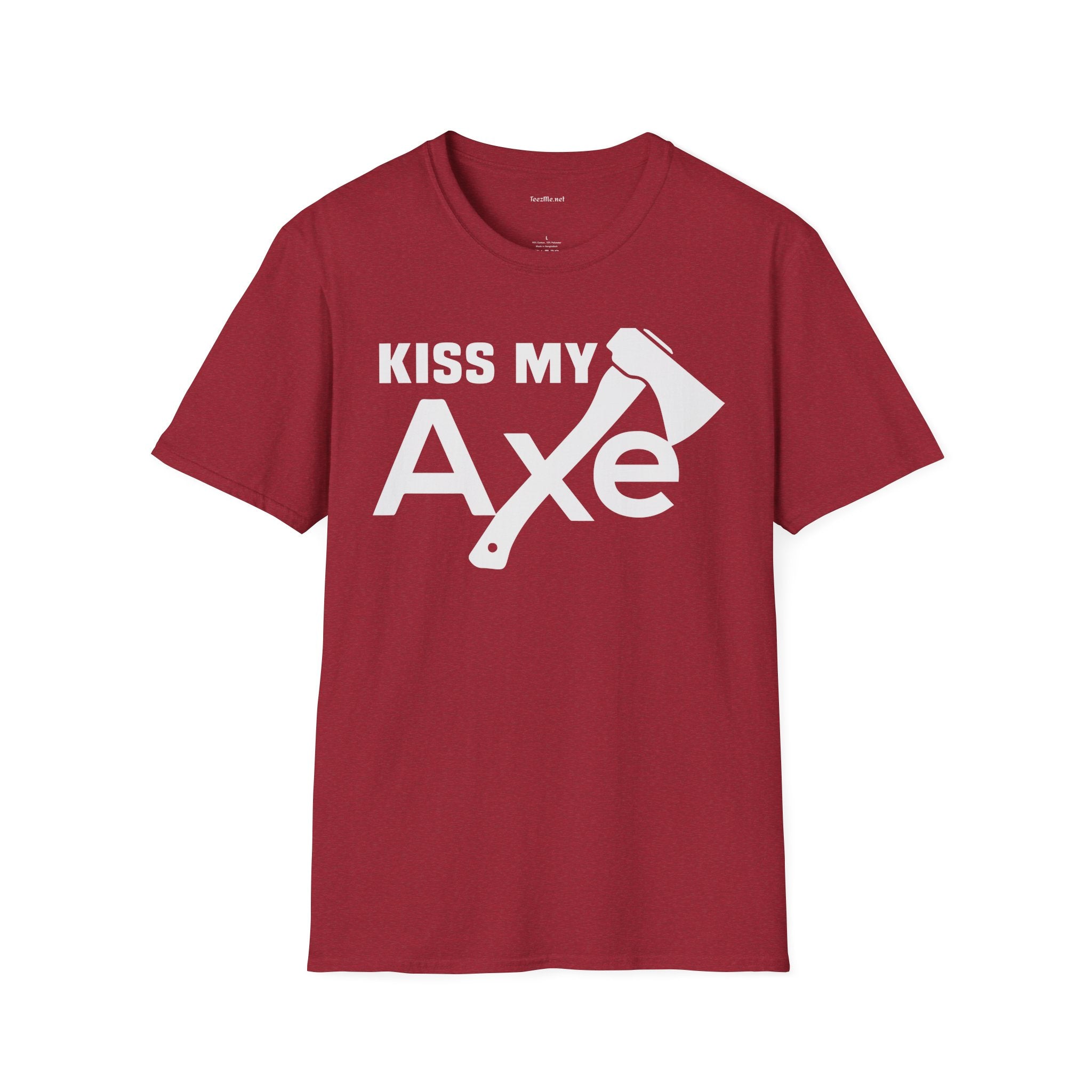 Kiss My Axe - Unisex Softstyle T-Shirt 100% Cotton Graphic