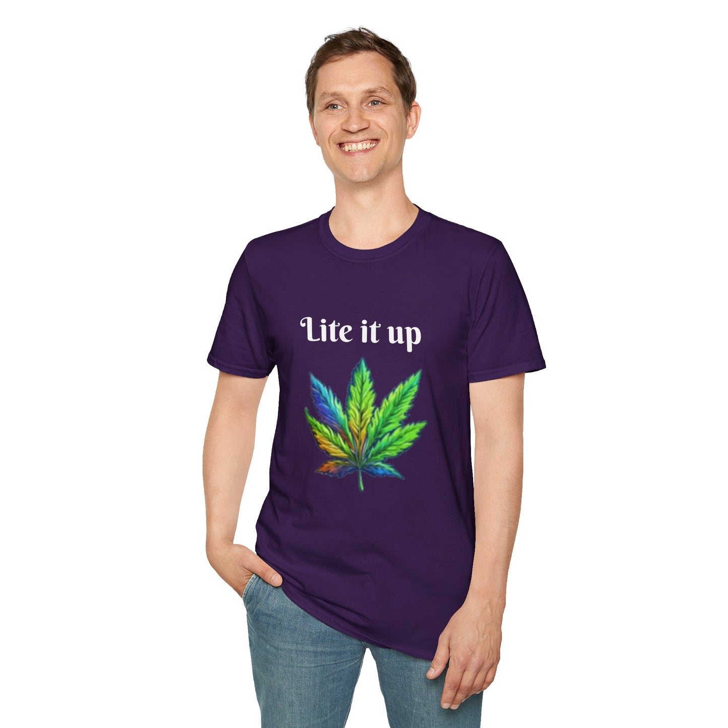 Lite it up - Unisex Softstyle T-Shirt 100% Cotton Graphic