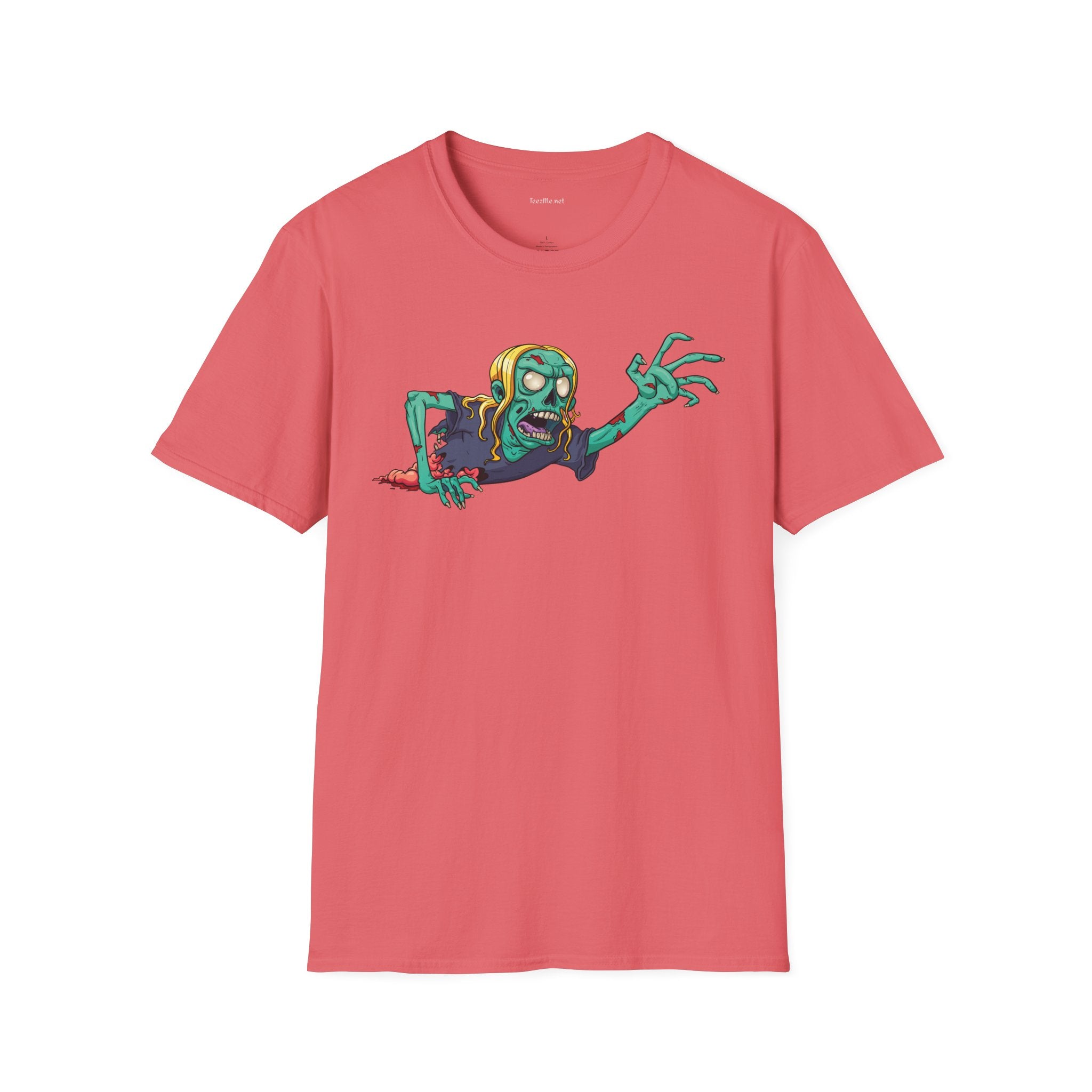 Zombie Grab - Unisex Softstyle T-Shirt 100% Cotton Graphic