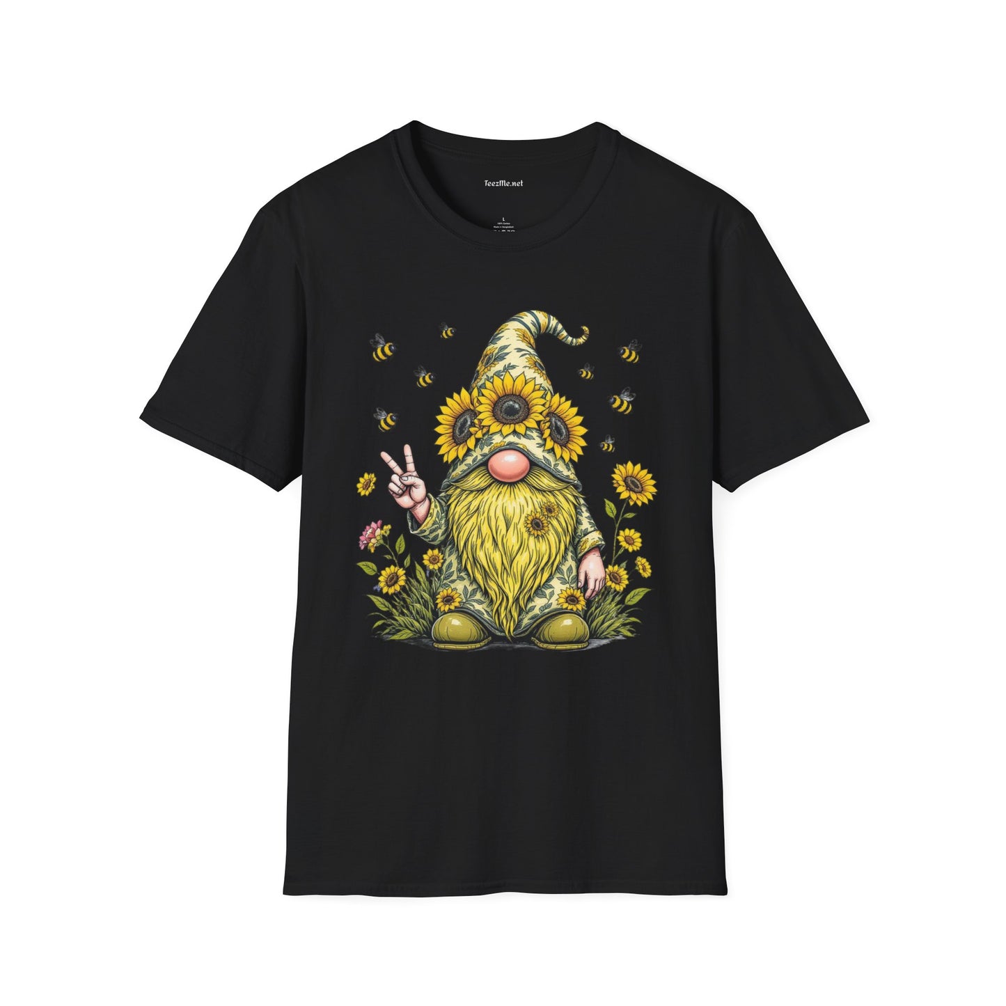 Be Kind Gnome Unisex Softstyle T-Shirt 100% Cotton Graphic