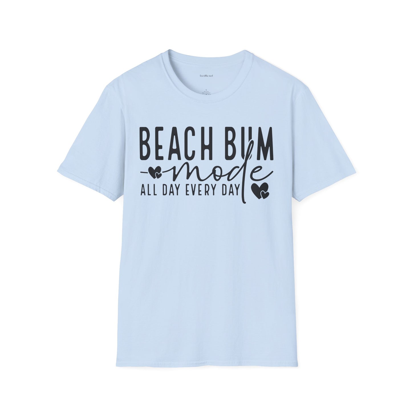 Beach Bum - Unisex Softstyle T-Shirt 100% Cotton Graphic