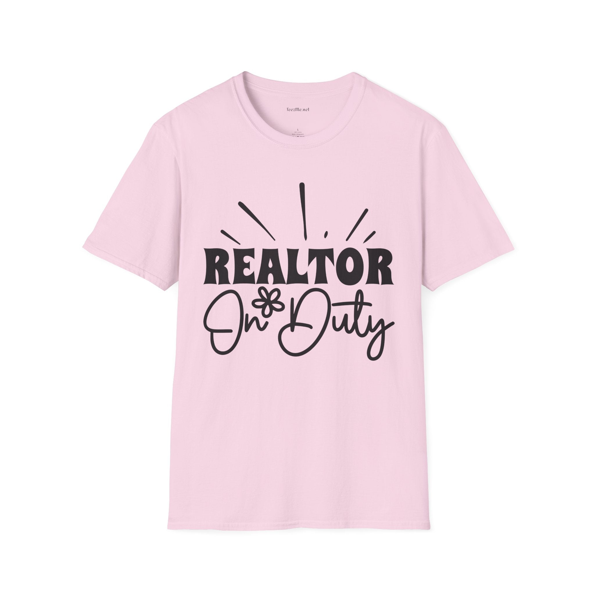 REALTOR On Duty Unisex Soft Style T-Shirt 100% Cotton Graphic