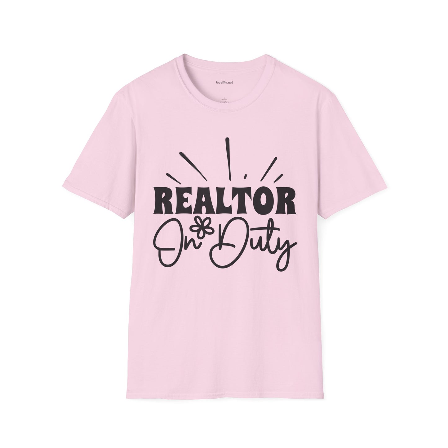 REALTOR On Duty Unisex Soft Style T-Shirt 100% Cotton Graphic