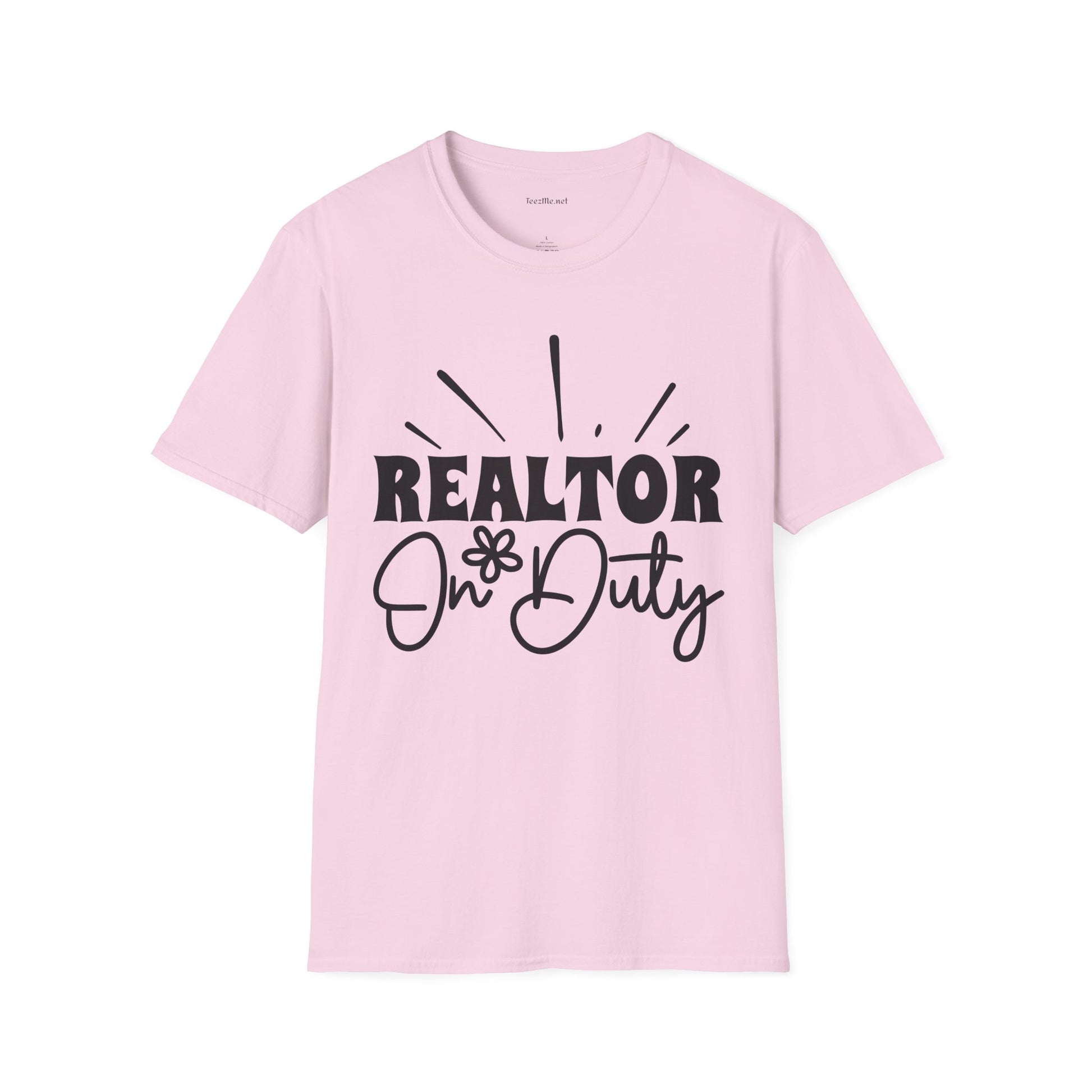 REALTOR On Duty Unisex Soft Style T-Shirt 100% Cotton Graphic