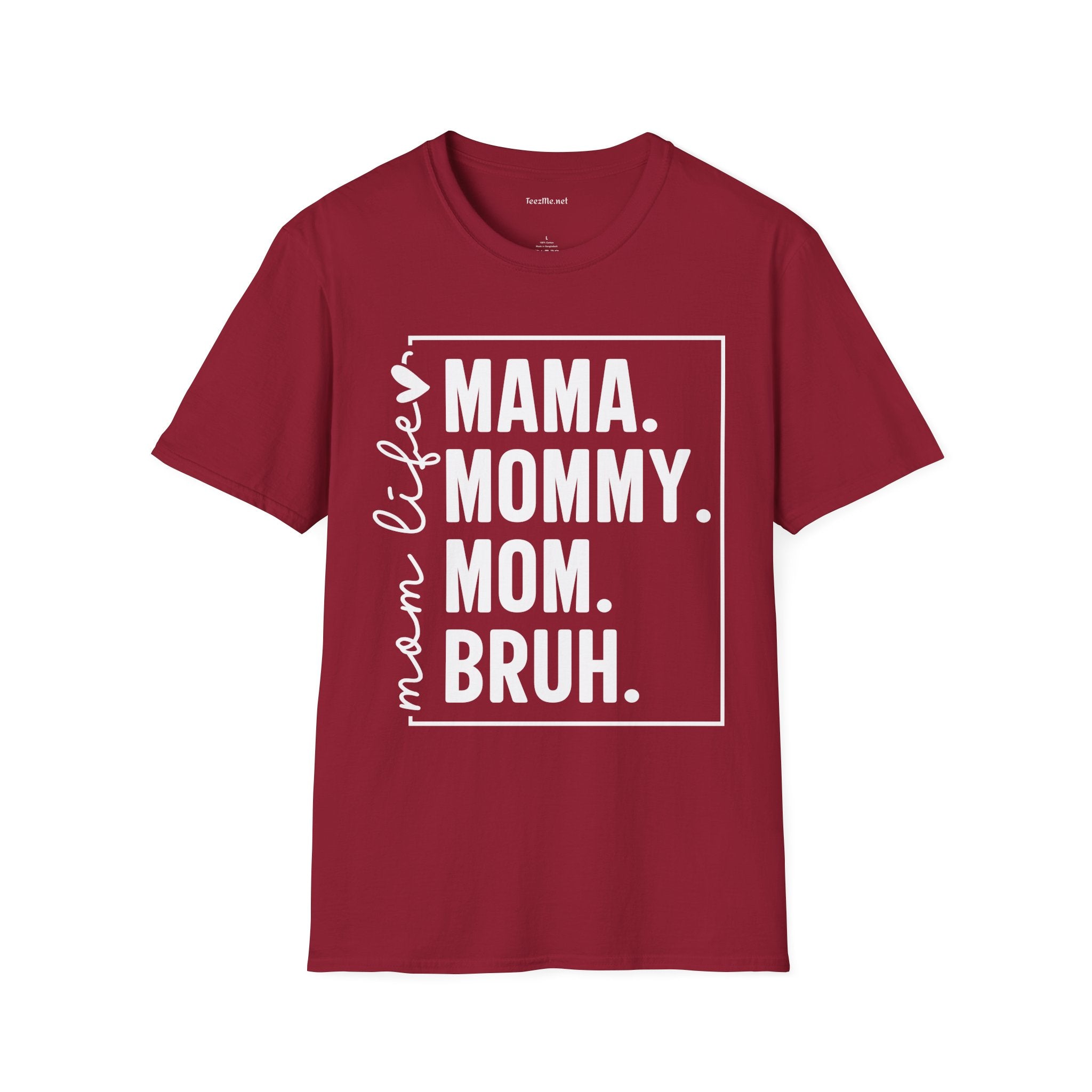Mom Life Unisex Softstyle T-Shirt 100% Cotton