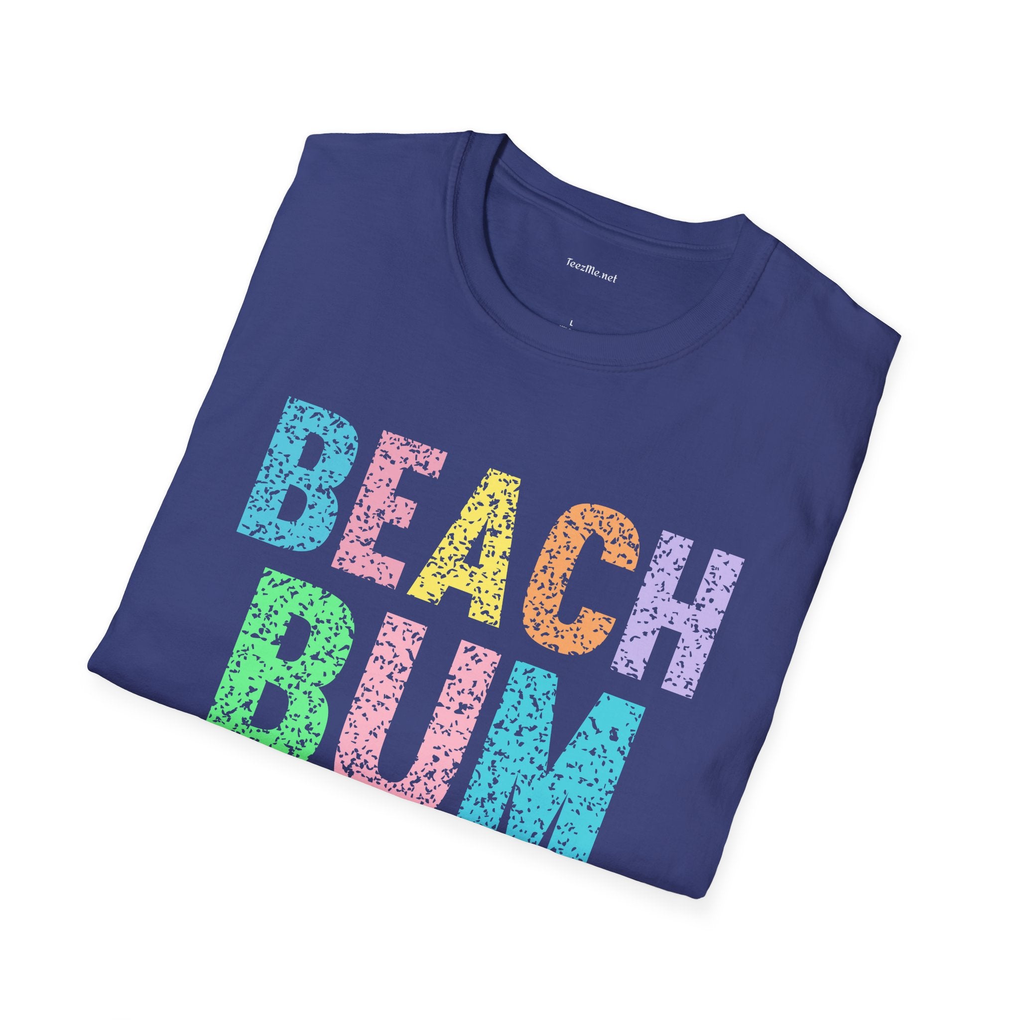 Beach Bum - Unisex Softstyle T-Shirt 100% Cotton Graphic