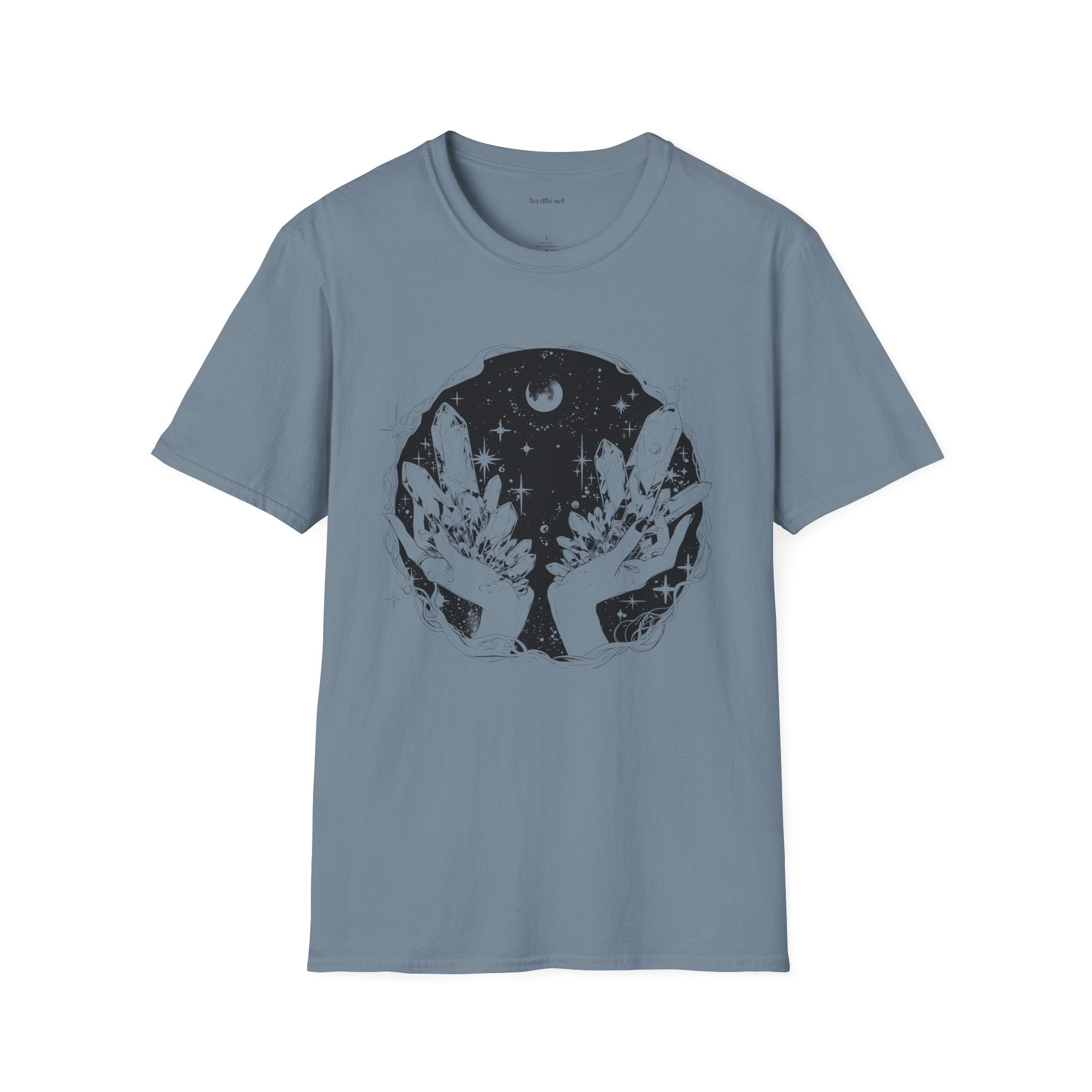 Crystal Moon Magic  - Unisex Softstyle T-Shirt 100% Cotton Graphic