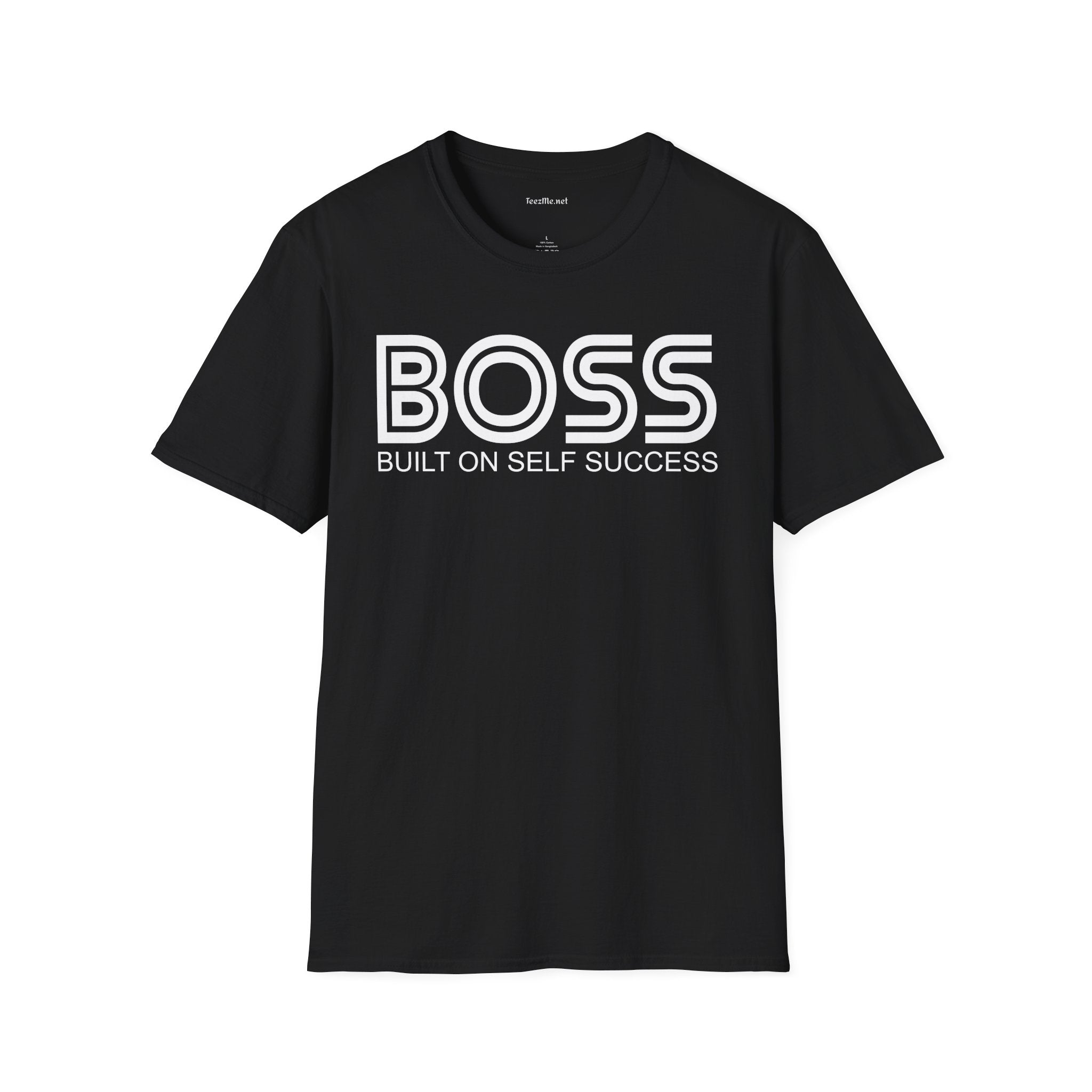 BOSS Built On Self Success Unisex Softstyle T-Shirt 100% Cotton Graphic