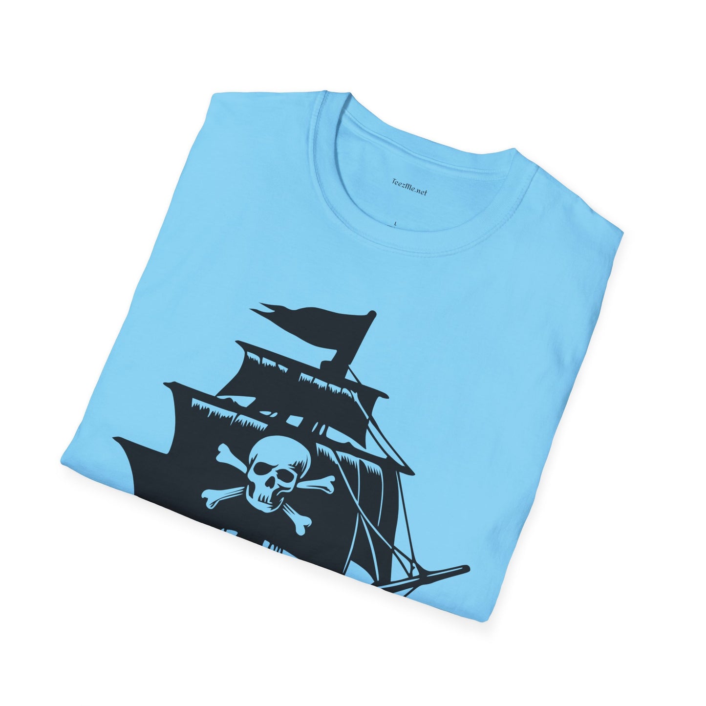 Pirate Ship  - Unisex Softstyle T-Shirt 100% Cotton Graphic