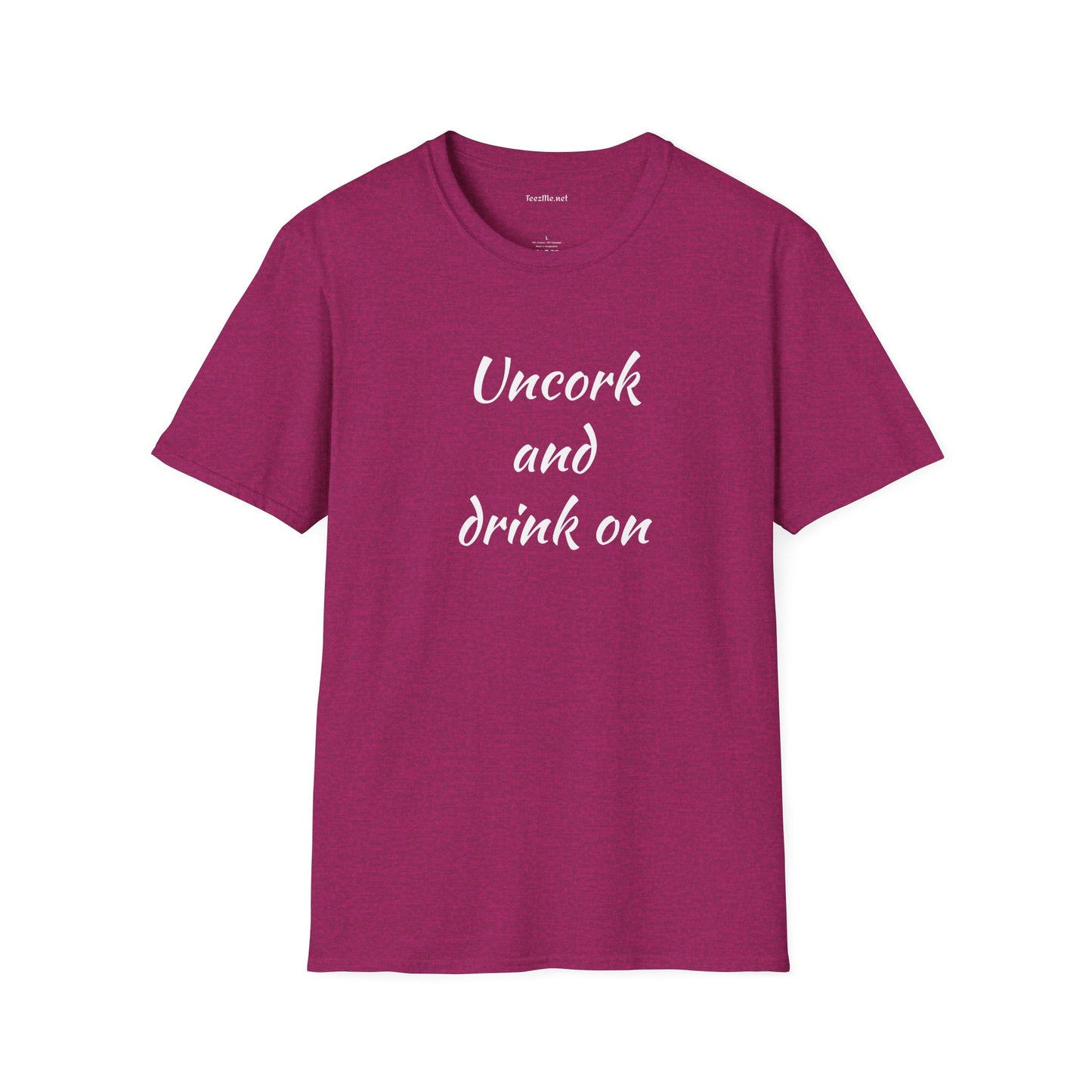 Uncork - Unisex Softstyle T-Shirt 100% Cotton Graphic