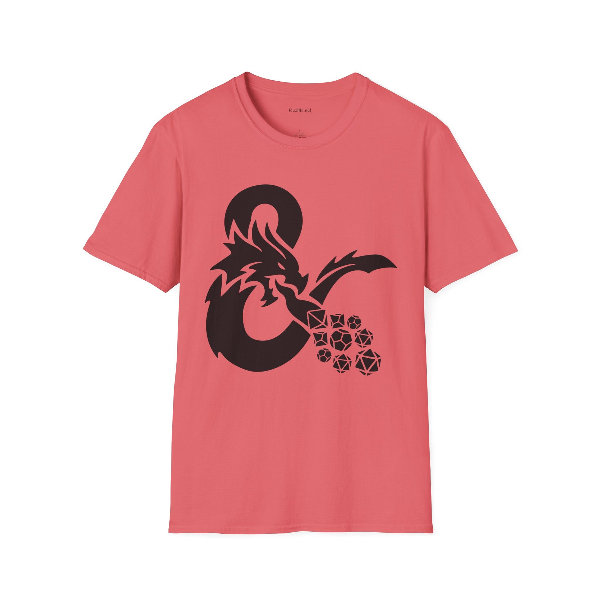 Dragon Fire Dice Unisex Softstyle T-Shirt 100% Cotton Graphic