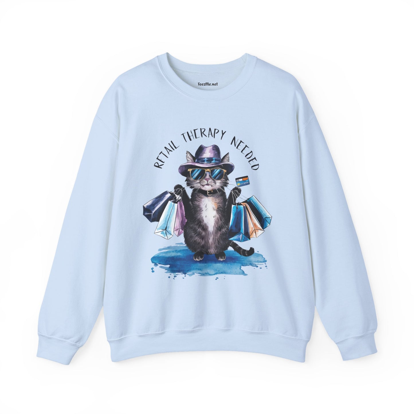 Retail Therapy Needed Unisex Heavy Blend™ Crewneck Sweatshirt Graphic