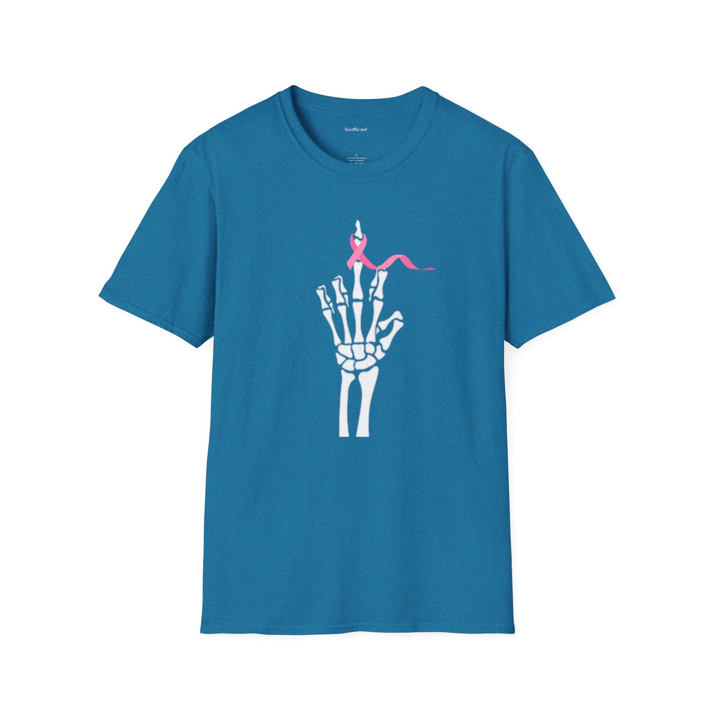Give Cancer the bird - Unisex Softstyle T-Shirt 100% Cotton Graphic