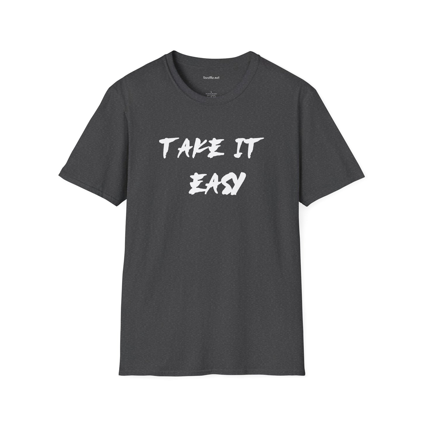 Take It Easy (white) Unisex Softstyle T-Shirt 100% Cotton